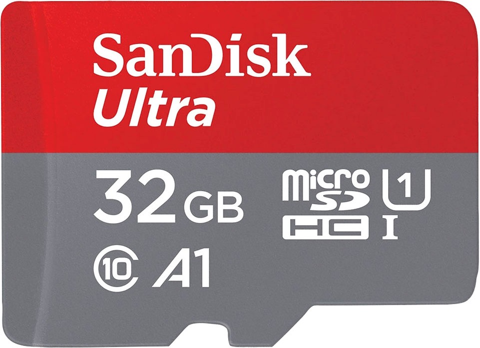 Sandisk Speicherkarte »microSDHC Ultra 32GB (A1/UHS-I) + Adapter«, (Class 10 120 MB/s Lesegeschwindigkeit)