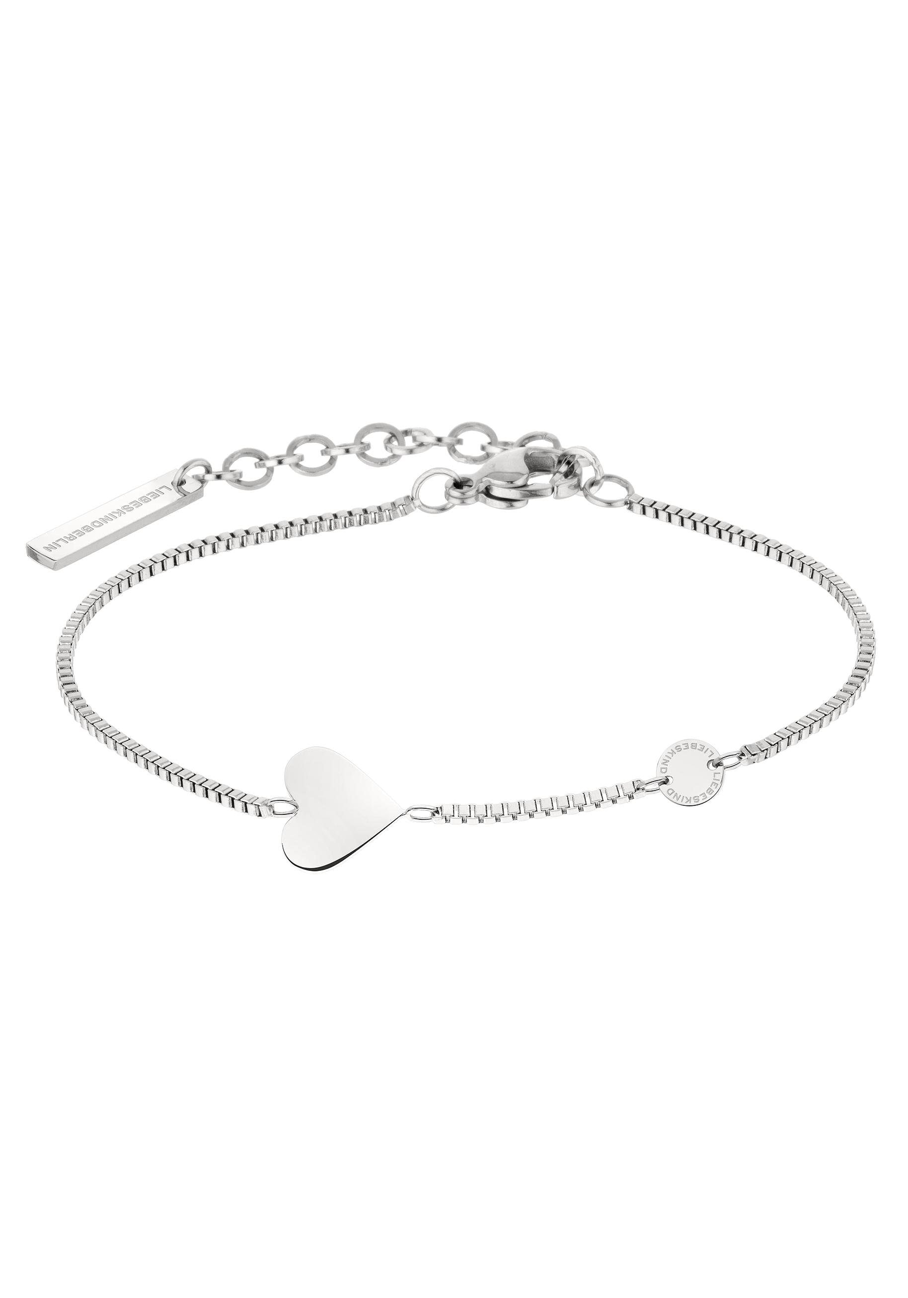 Liebeskind Berlin Armband »Schmuck Geschenk Edelstahl Armkette Herz, LJ-0509-B-20, LJ-0510-B-20«