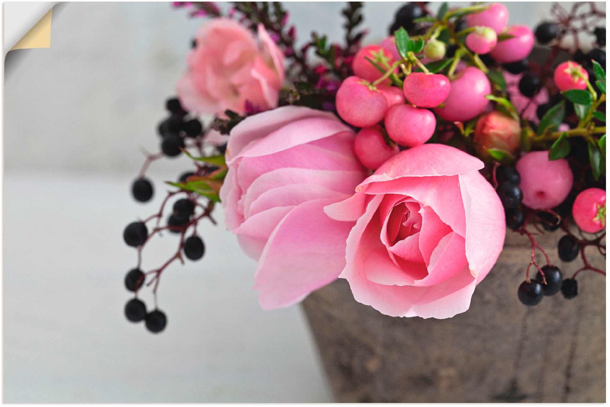Image of Artland Wandbild »Rosenträume«, Blumen, (1 St.), in vielen Grössen & Produktarten - Alubild / Outdoorbild für den Aussenbereich, Leinwandbild, Poster, Wandaufkleber / Wandtattoo auch für Badezimmer geeignet bei Ackermann Versand Schweiz