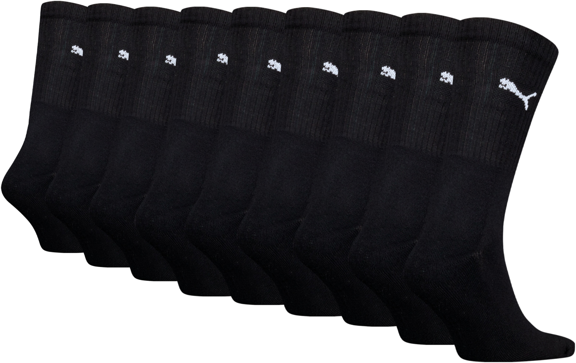 PUMA Sportsocken, (9 Paar), mit klassischer Rippe