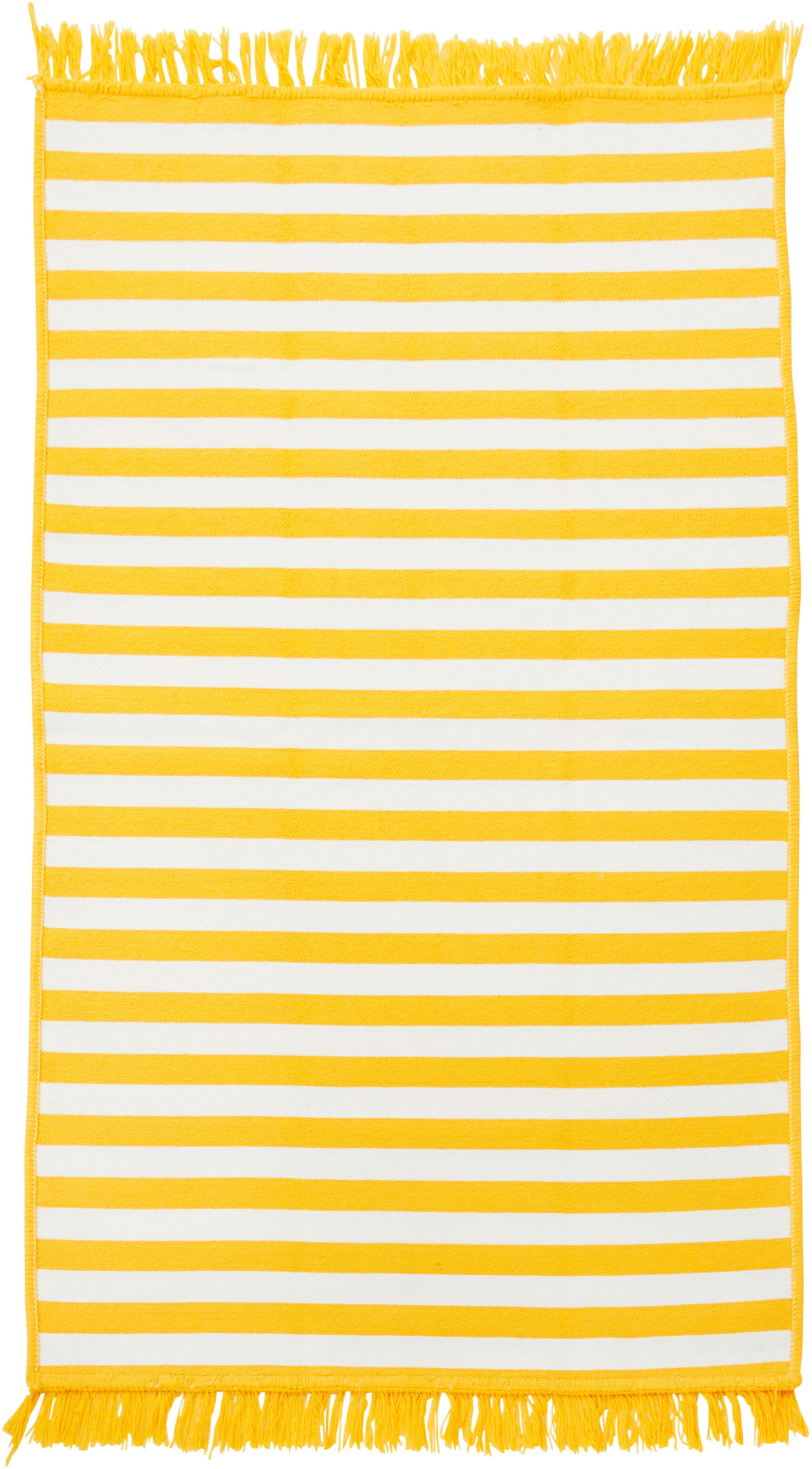 Image of done.® Teppich »OUTSIDE«, rechteckig, 10 mm Höhe, Flachgewebe, gestreift, mit Fransen, In- und Outdoor geeignet, Wohnzimmer bei Ackermann Versand Schweiz