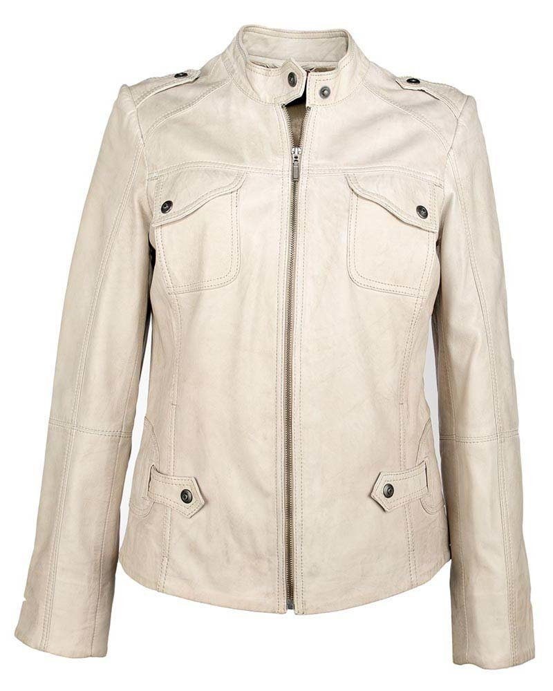 Lederjacke mit Brusttaschen »201760-2«