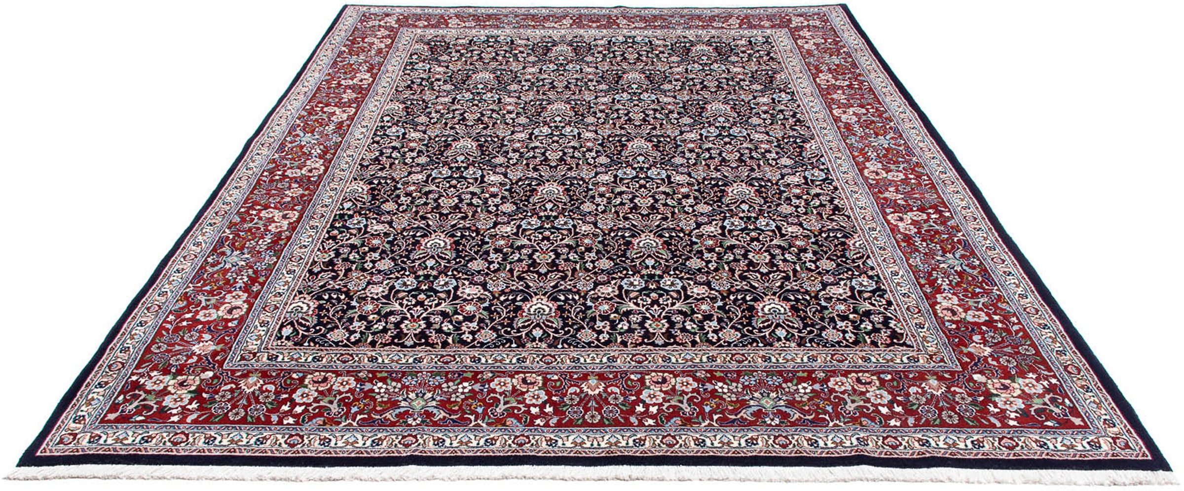 Image of morgenland Orientteppich »Perser - Classic - 335 x 246 cm - dunkelblau«, rechteckig, 10 mm Höhe, Wohnzimmer, Handgeknüpft, Einzelstück mit Zertifikat bei Ackermann Versand Schweiz