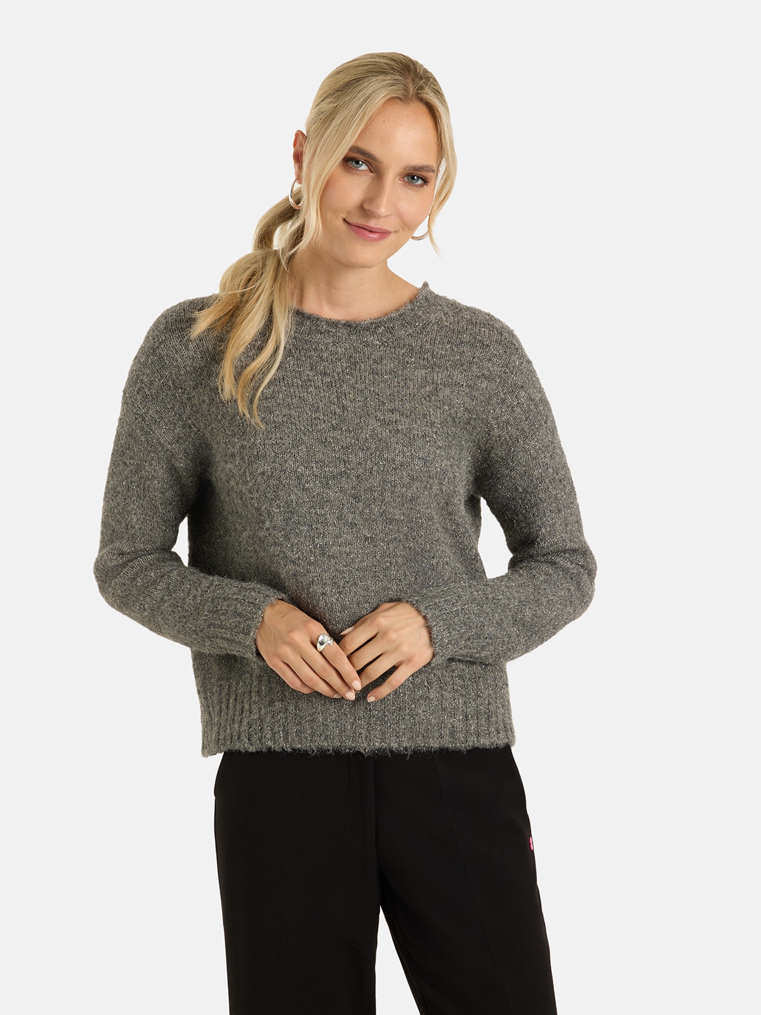 Image of Lieblingsstück Strickpullover "HilariaL" mit Woll-Anteil und Glanzfaden
