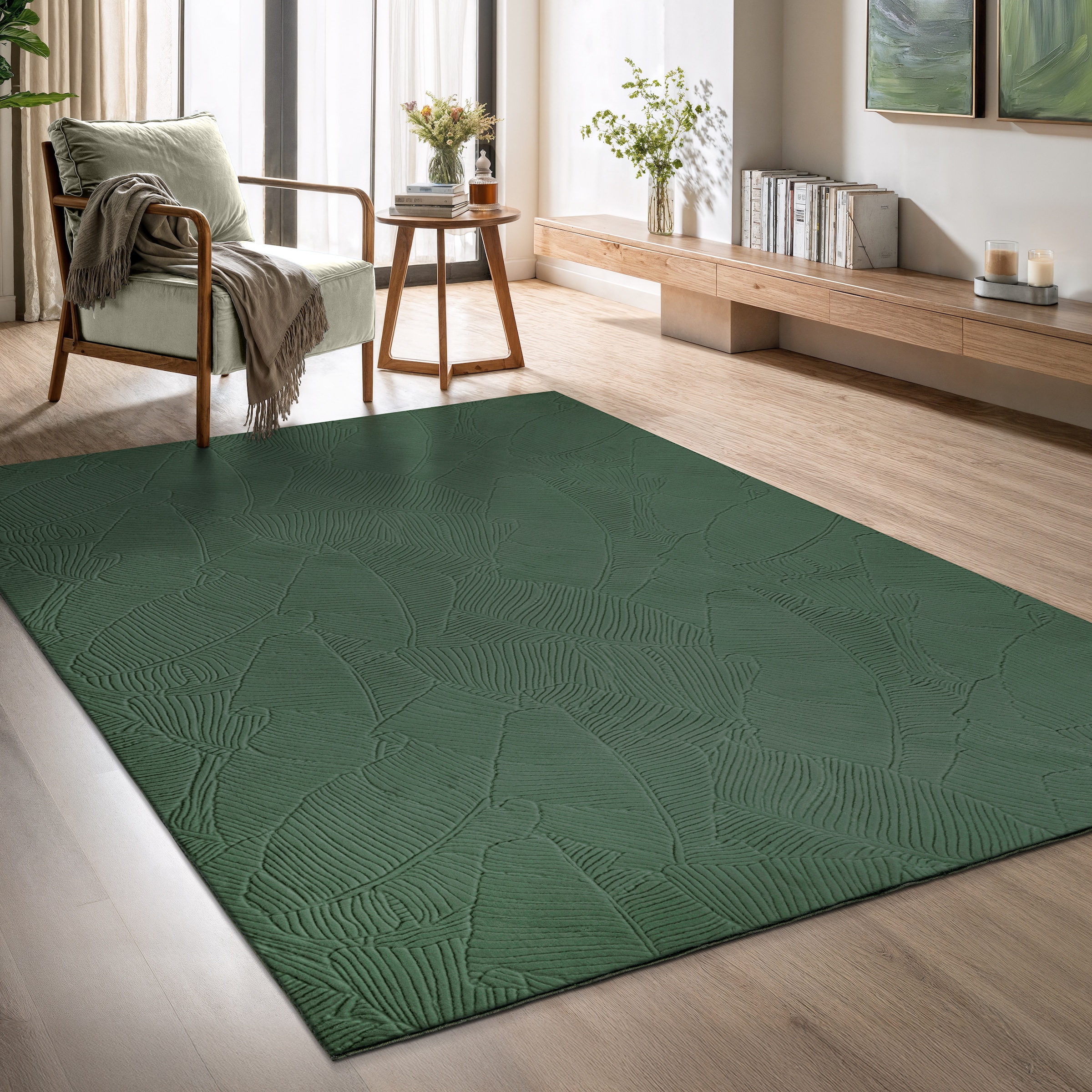 GOODproduct Teppich »Sveaa« rechteckig 8 mm Höhe mit Anti-Rutsch-Rücken und 3D-Optik