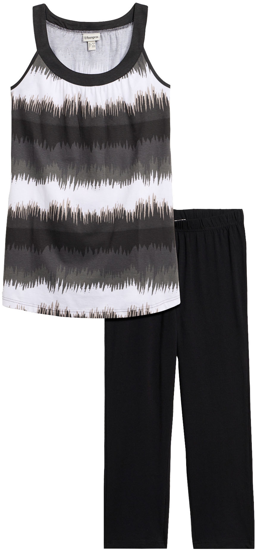 Image of bonprix Jerseykleid Set, 2 tlg. mit Capri-Leggings in 3/4-Länge