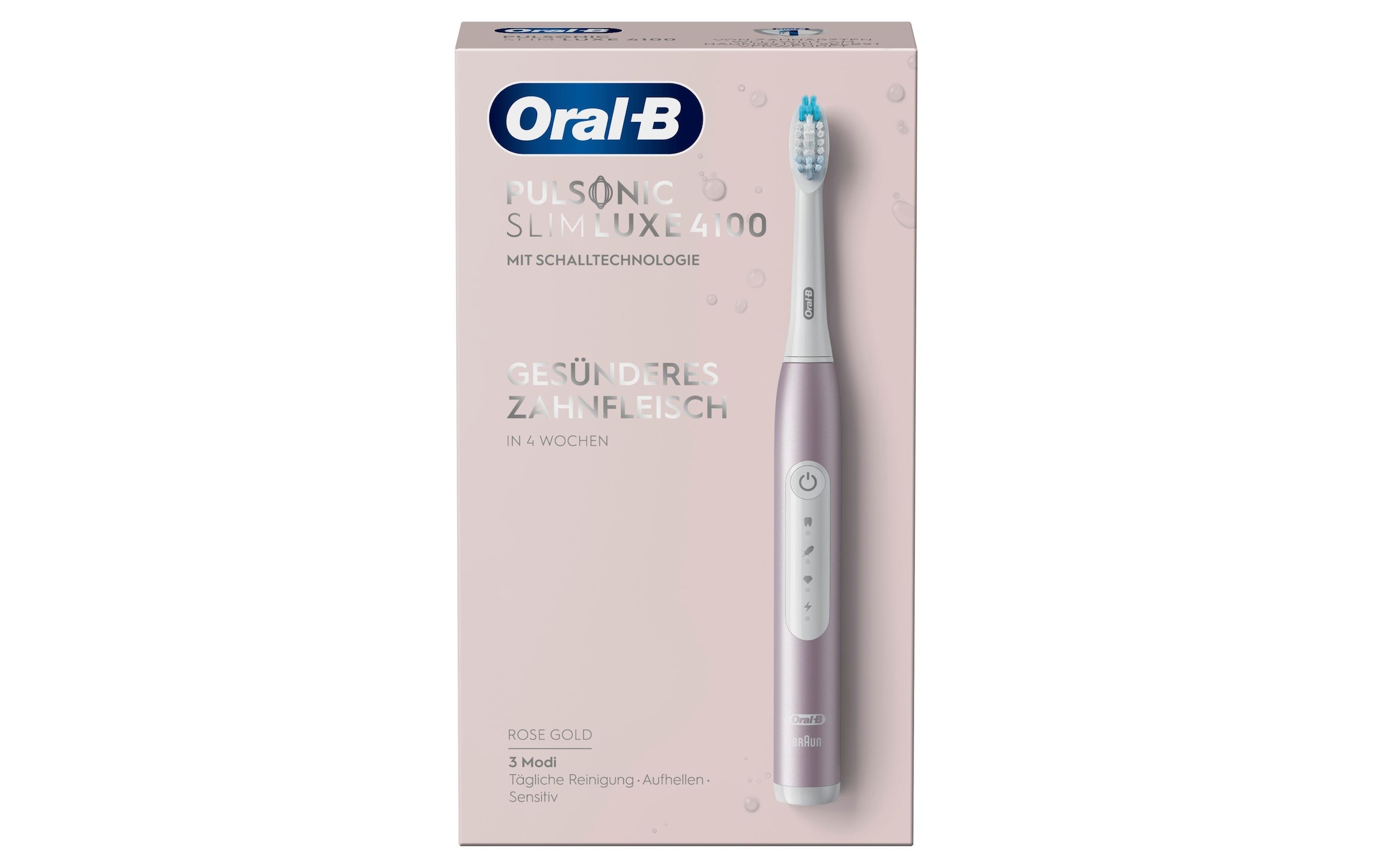 Oral-B Schallzahnbürste »Luxe 4100 Rosegold«, 1 St. Aufsteckbürsten