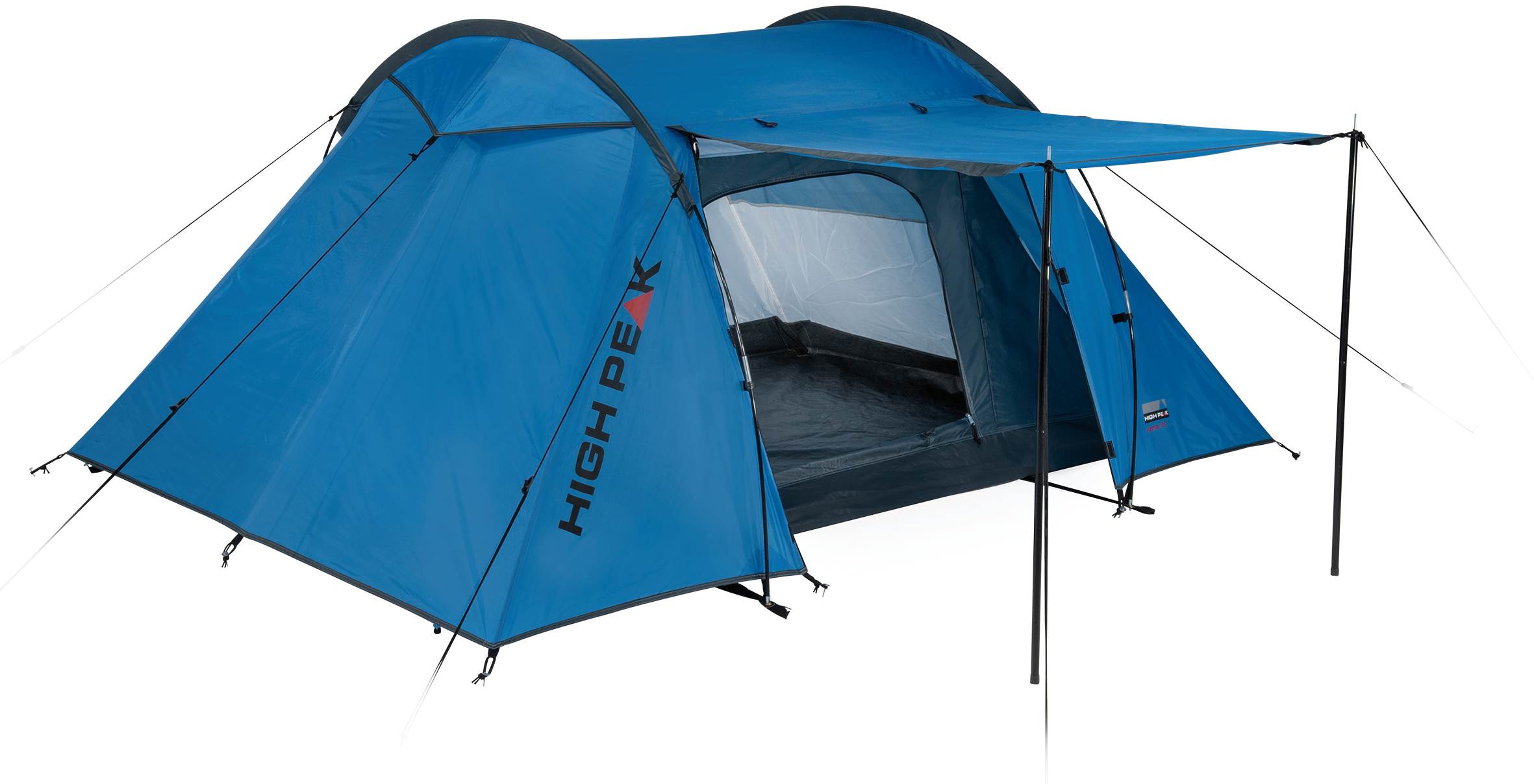 High Peak, Tunnelzelt »Zelt Kalmar 2« 2 Personen mit Transporttasche, blau, grau, B/H/L: 170cm x 110cm x 240cm, Tunnelzelt