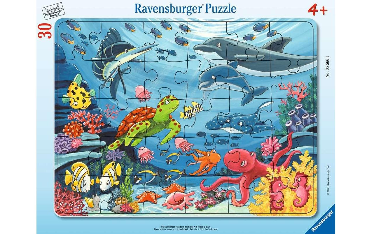 Ravensburger Puzzle »Unten im Meer«, (30 tlg.)