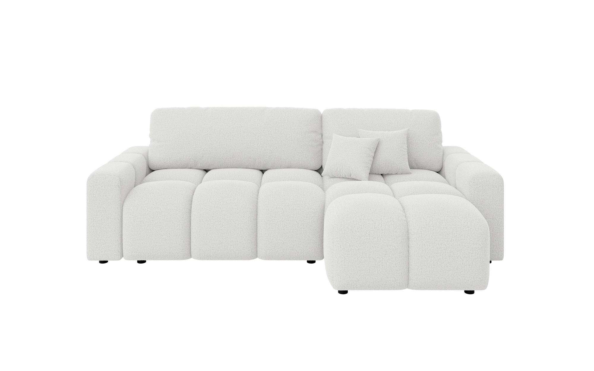 INOSIGN Ecksofa »FELICI, Schlafsofa 233cm, L-Form mit Recamiere beidseitig montierbar«, Designsofa mit Bettfunktion und Bettkasten, Masse B/T/H: 233/142/88 cm