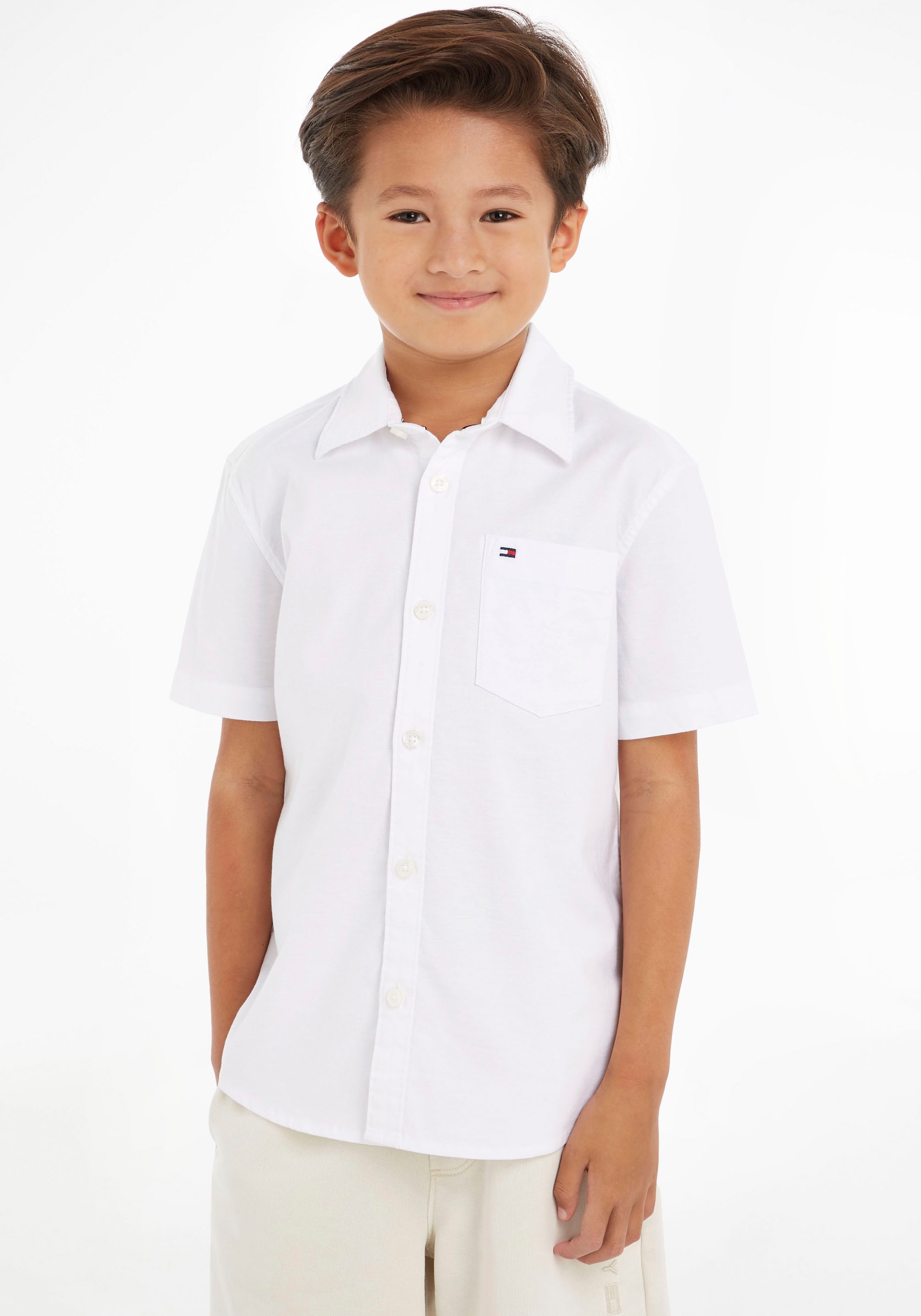 Tommy Hilfiger Kurzarmhemd »STRETCH OXFORD SHIRT S/S«, mit Brusttasche kaufen
