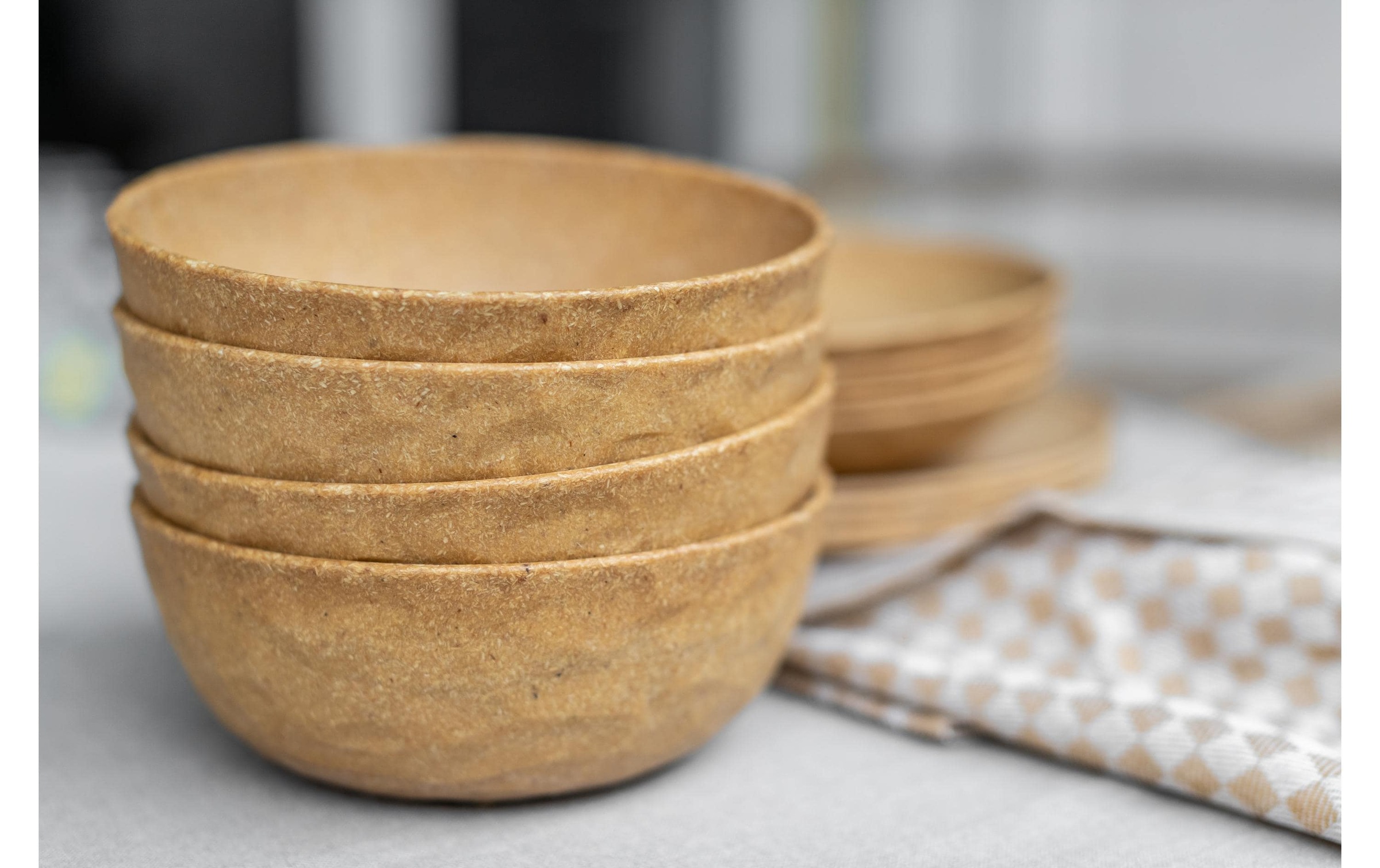 KOZIOL Schale »Club 45338 cm, 4 Stück, Grau« 4 Stk. aus Kunststoff