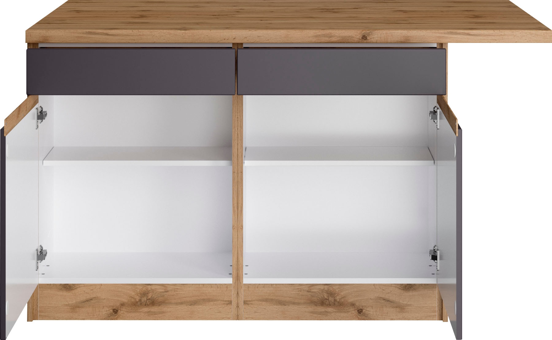KOCHSTATION Kücheninsel »KS-Riesa« Breite 153 cm, Tiefe 100 cm, MDF-Fronten