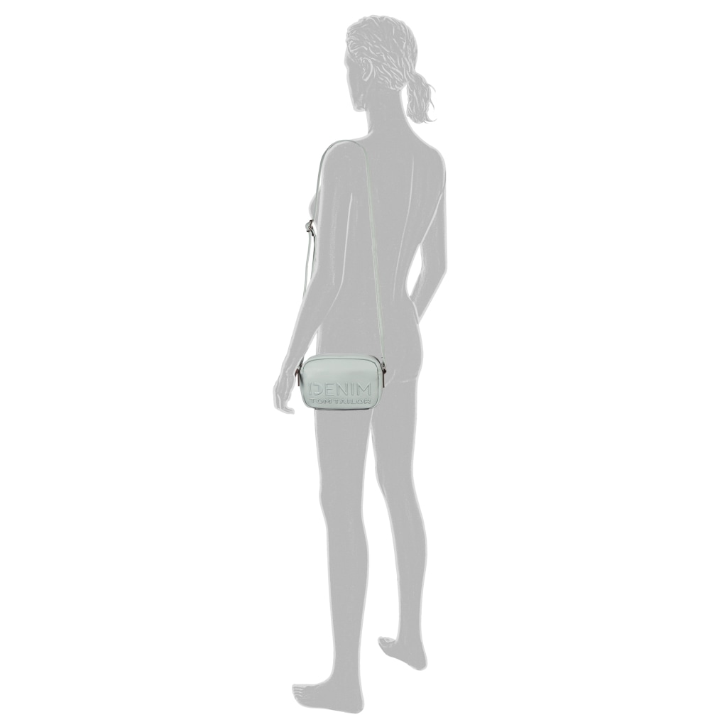 TOM TAILOR Denim Handtasche »Aveline« Damen Umhängetasche, Schultertasche mit glänzendem 3D-Logo