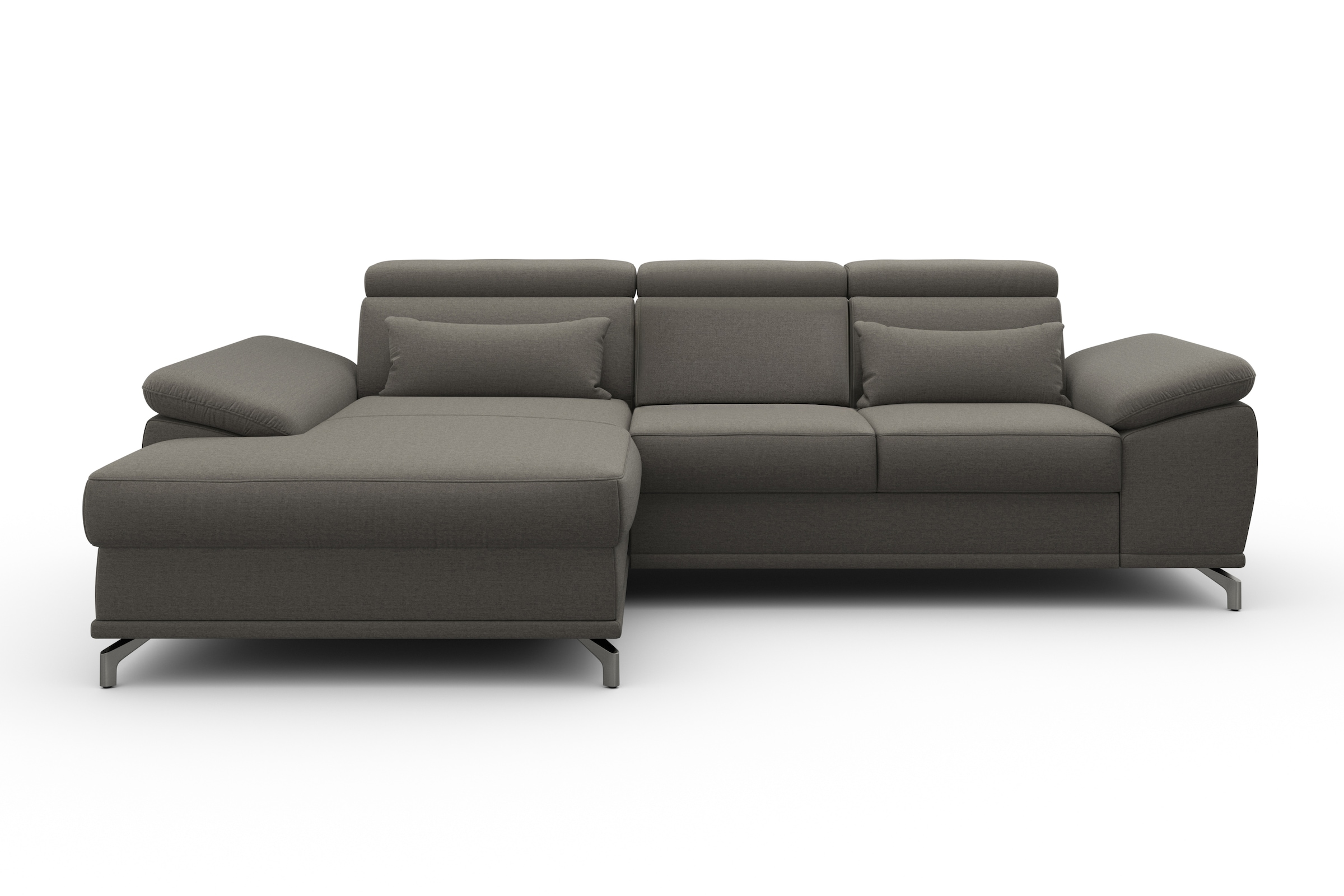 Image of sit&more Ecksofa "Cabrio L-Form, B: 295 cm, mit Sitztiefen-, Arm- & Kopfteilverstellung" 2 Nierenkissen, Federkern, optional Schlaffunktion und Stauraum
