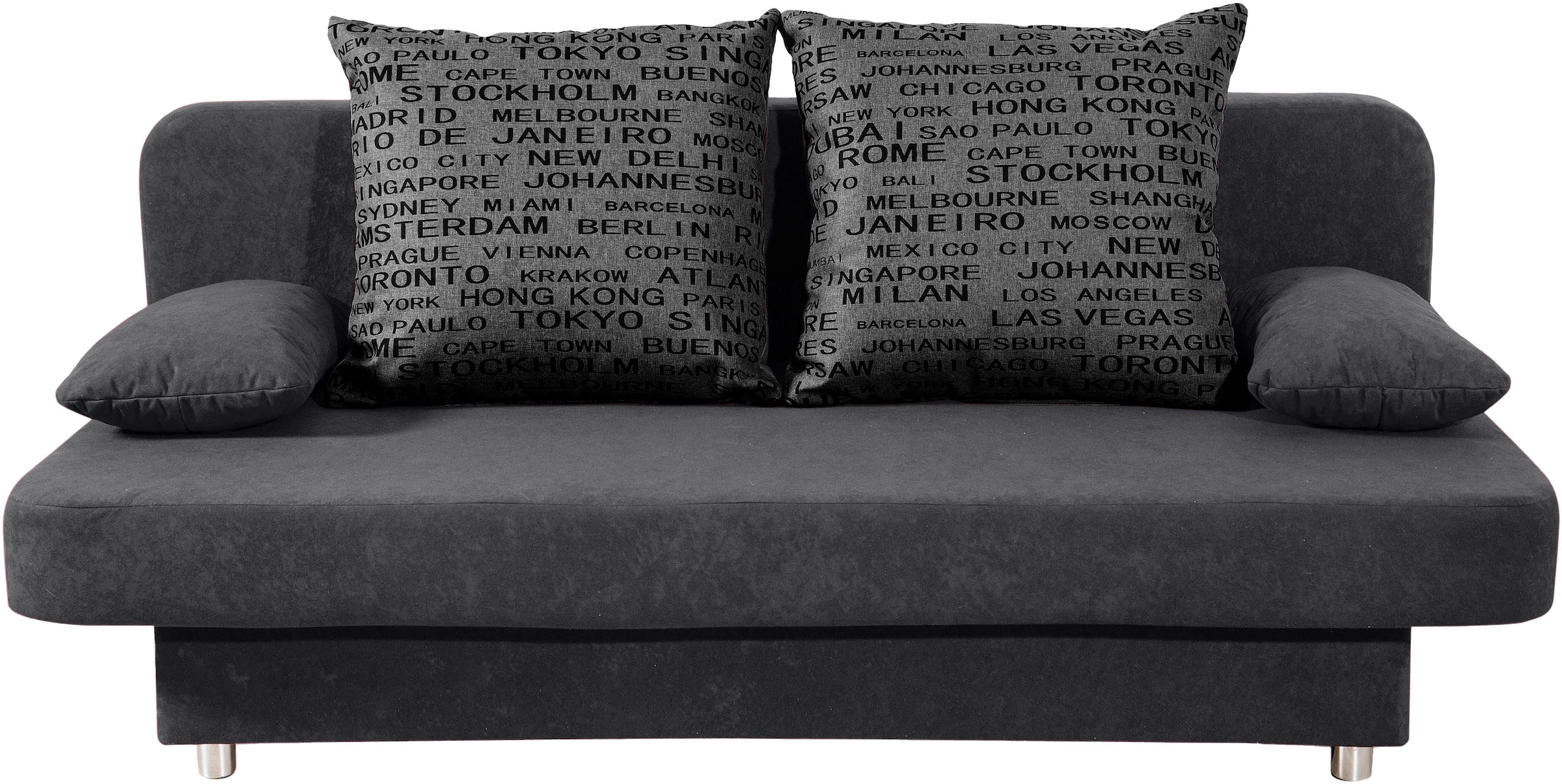 COLLECTION AB Schlafsofa »Ulla inkl. Bettfunktion und Bettkasten«, Schlafsofa,Bettfunktion,Bettkasten,inkl. Rückenkissen,Armlehnekissen