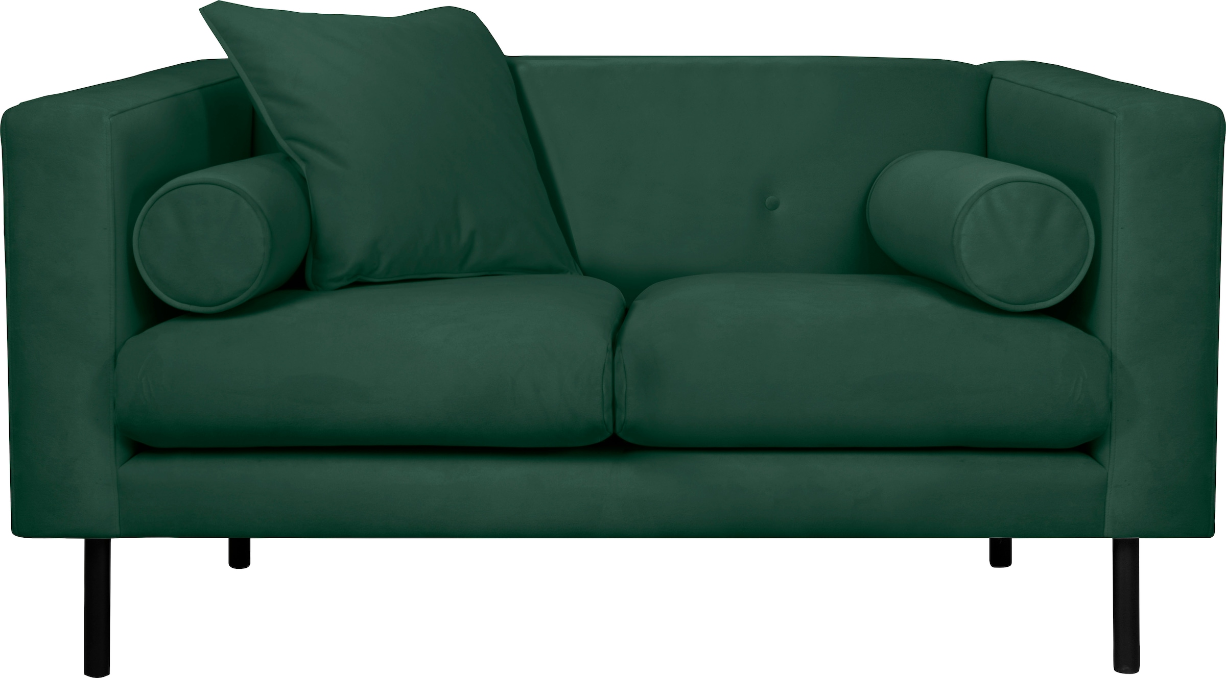 Guido Maria Kretschmer Home&Living 2-Sitzer »Lillibeth Designsofa mit Wellenunterfederung, Masse B/T/H: 155/74/83 cm«, Zierkissen als Wendekissen, in Samtoptik oder Cord