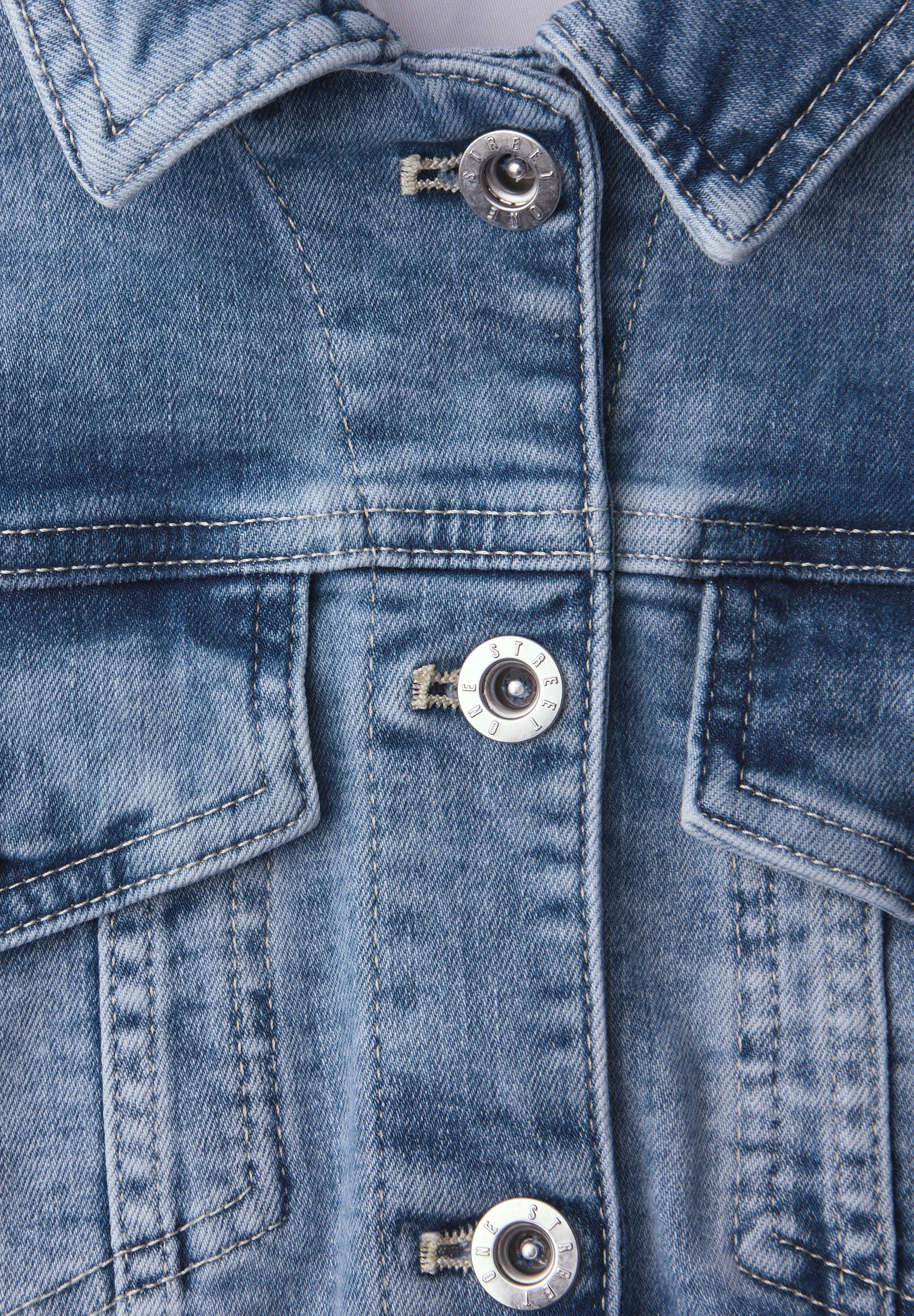 STREET ONE Jeansjacke mit Brust Taschen