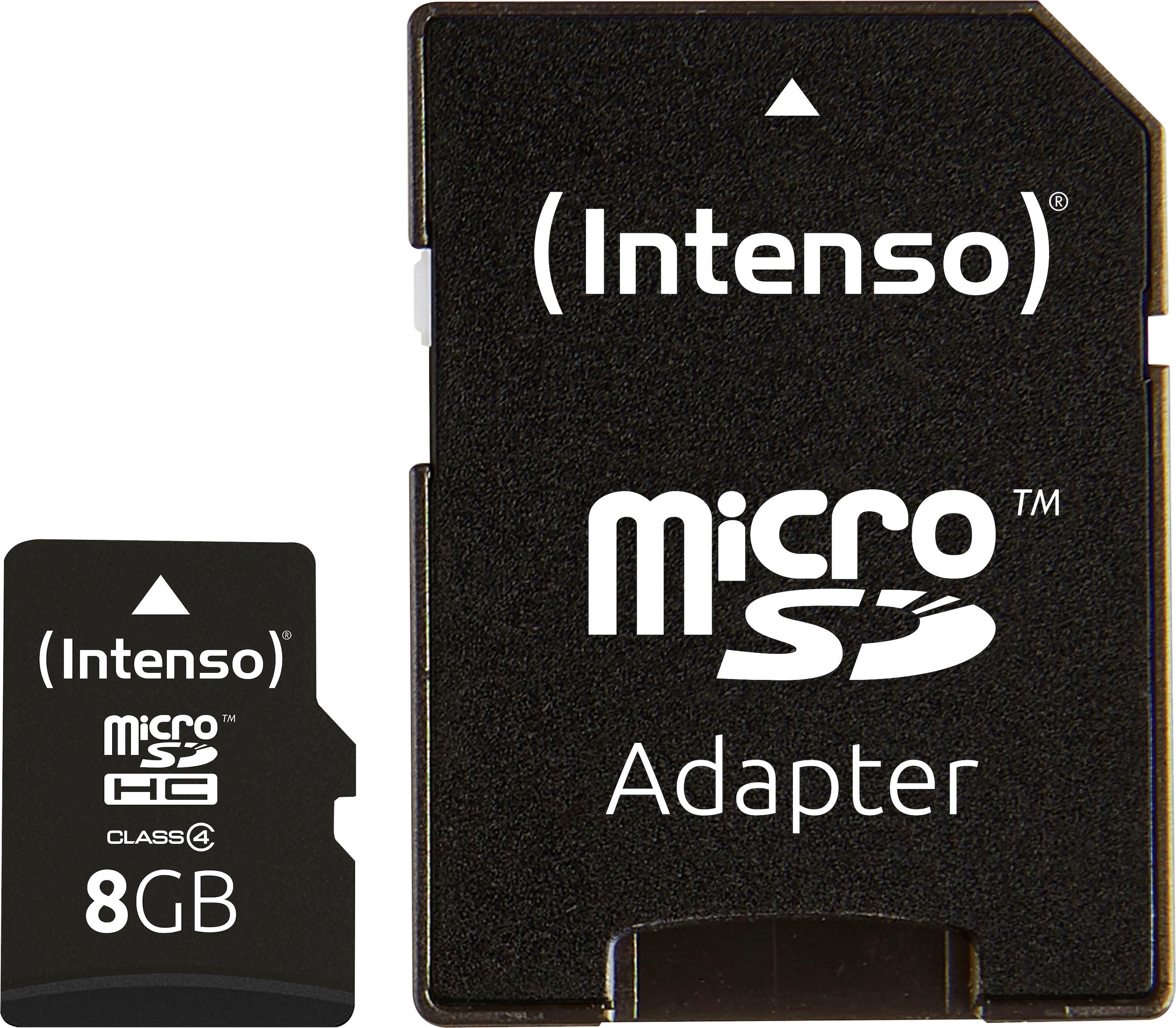 Intenso Speicherkarte »microSDHC Class 4 + SD-Adapter«, (Class 4)