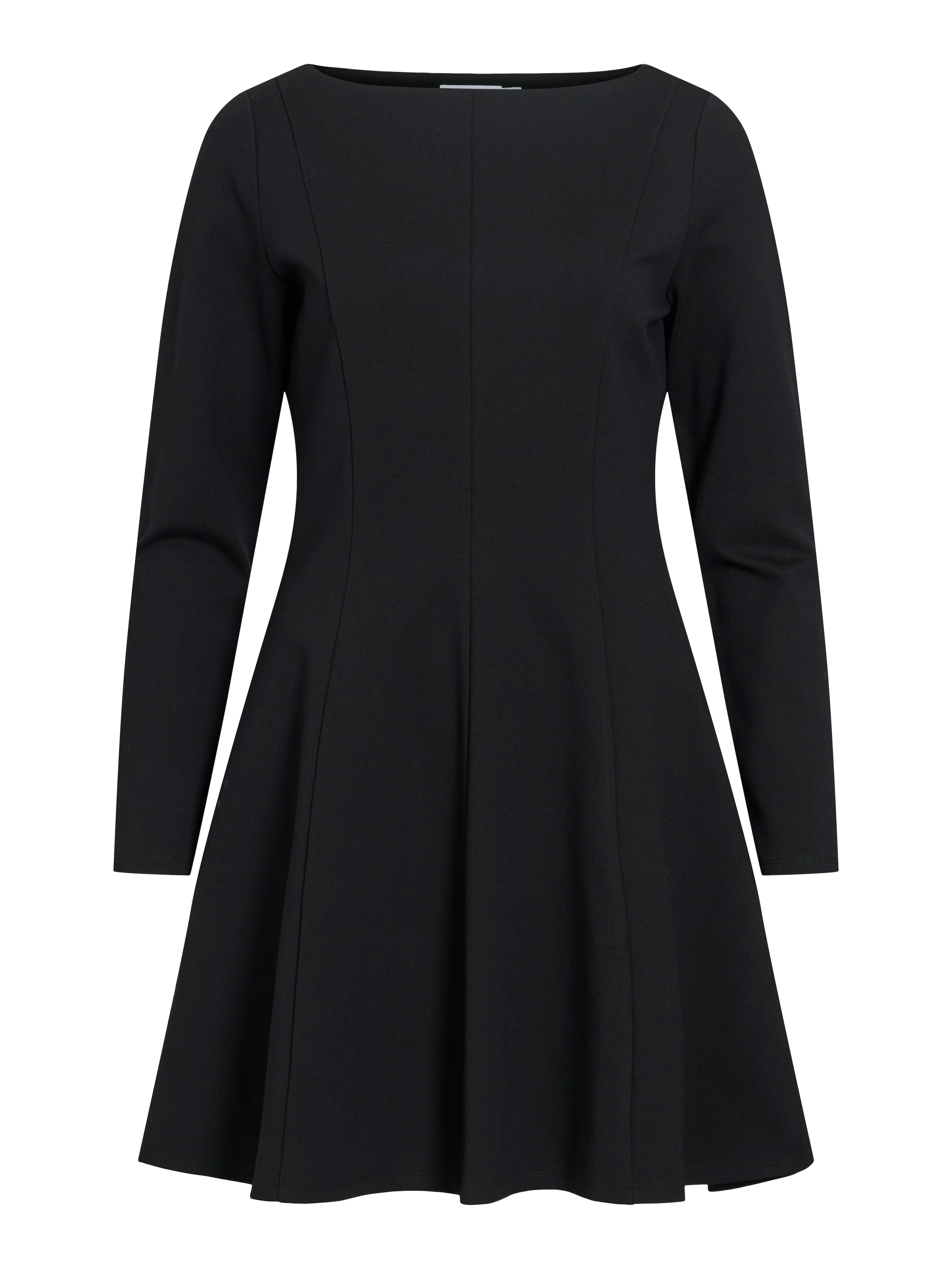 Vila Mini-robe »VISIBA BOAT NECK L/S DRESS - NOOS« Viskosemischung, eng geschnitten