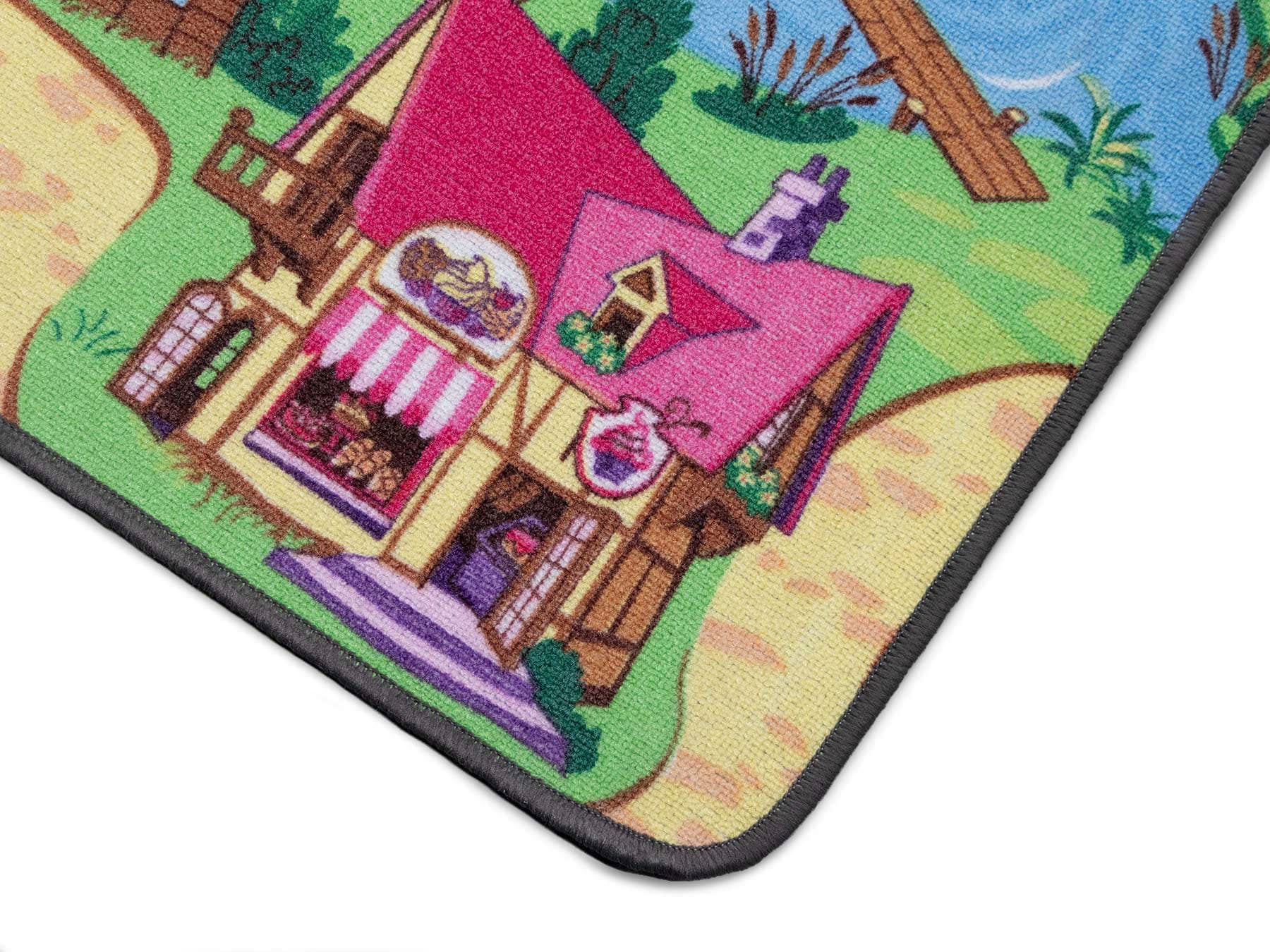 Primaflor-Ideen in Textil Kinderteppich »Spielteppich CANDY TOWN«, rechteckig, 6,5 mm Höhe, Kurzflor, Strassen-Spiel-Teppich, Kinderzimmer