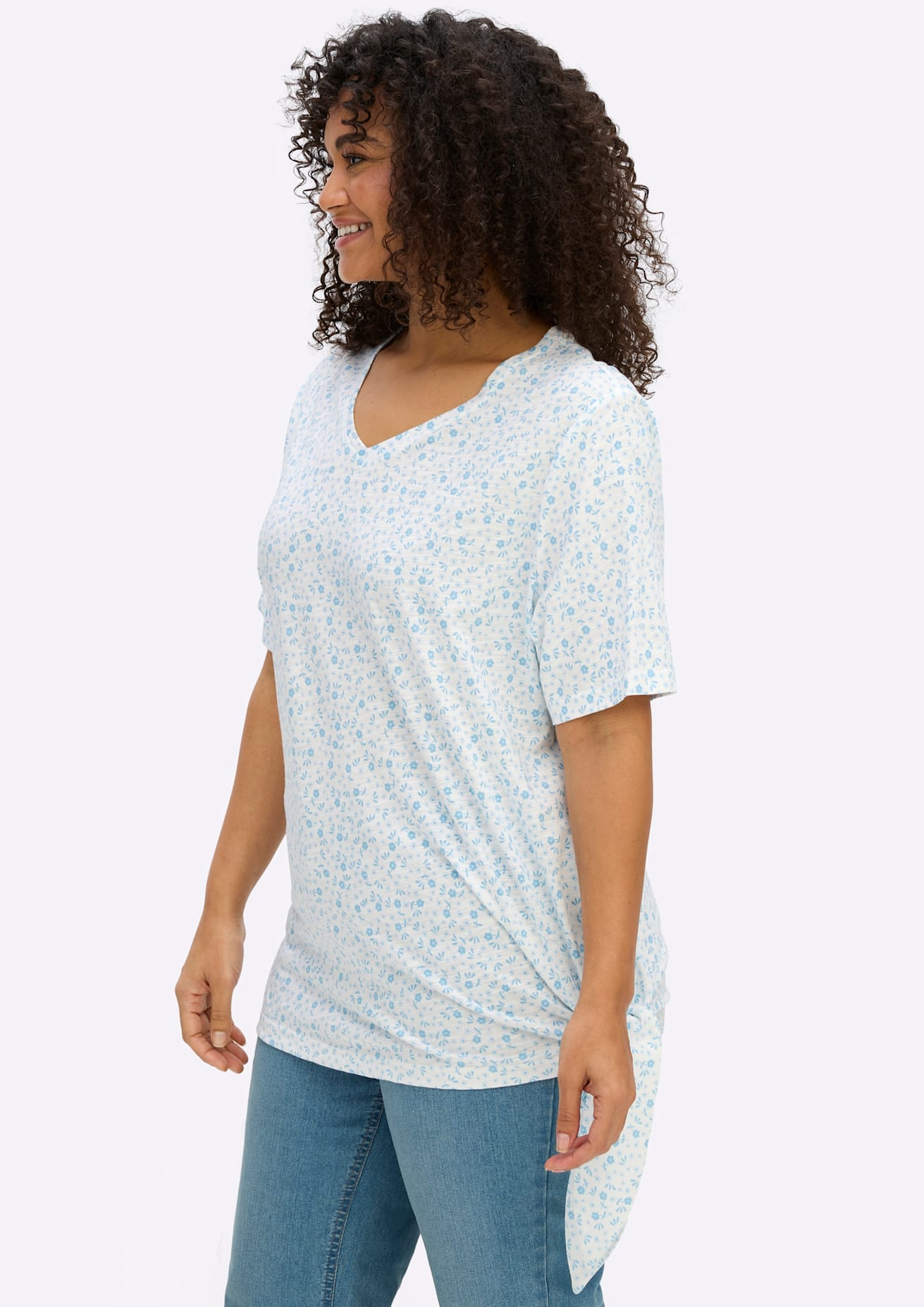 Sheego T-shirt »Halbarmshirt« 1