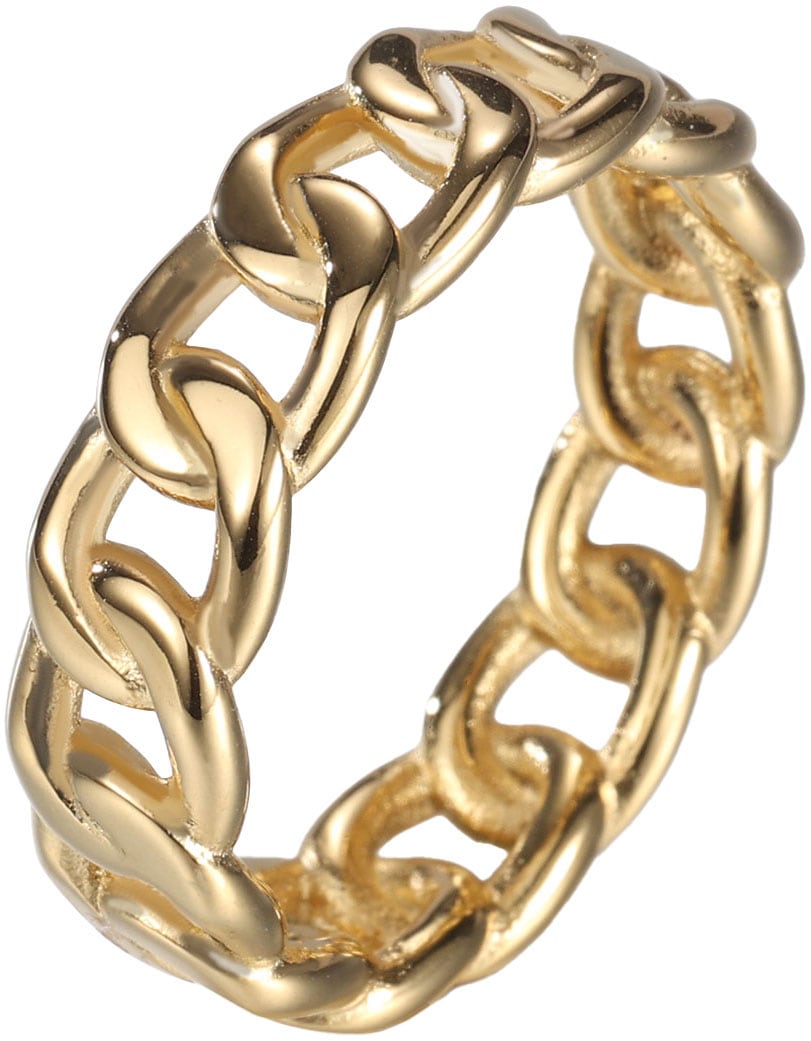 Firetti Fingerring »Schmuck Geschenk Edelstahl Ring Damenring Herrenring Panzerkette Color«