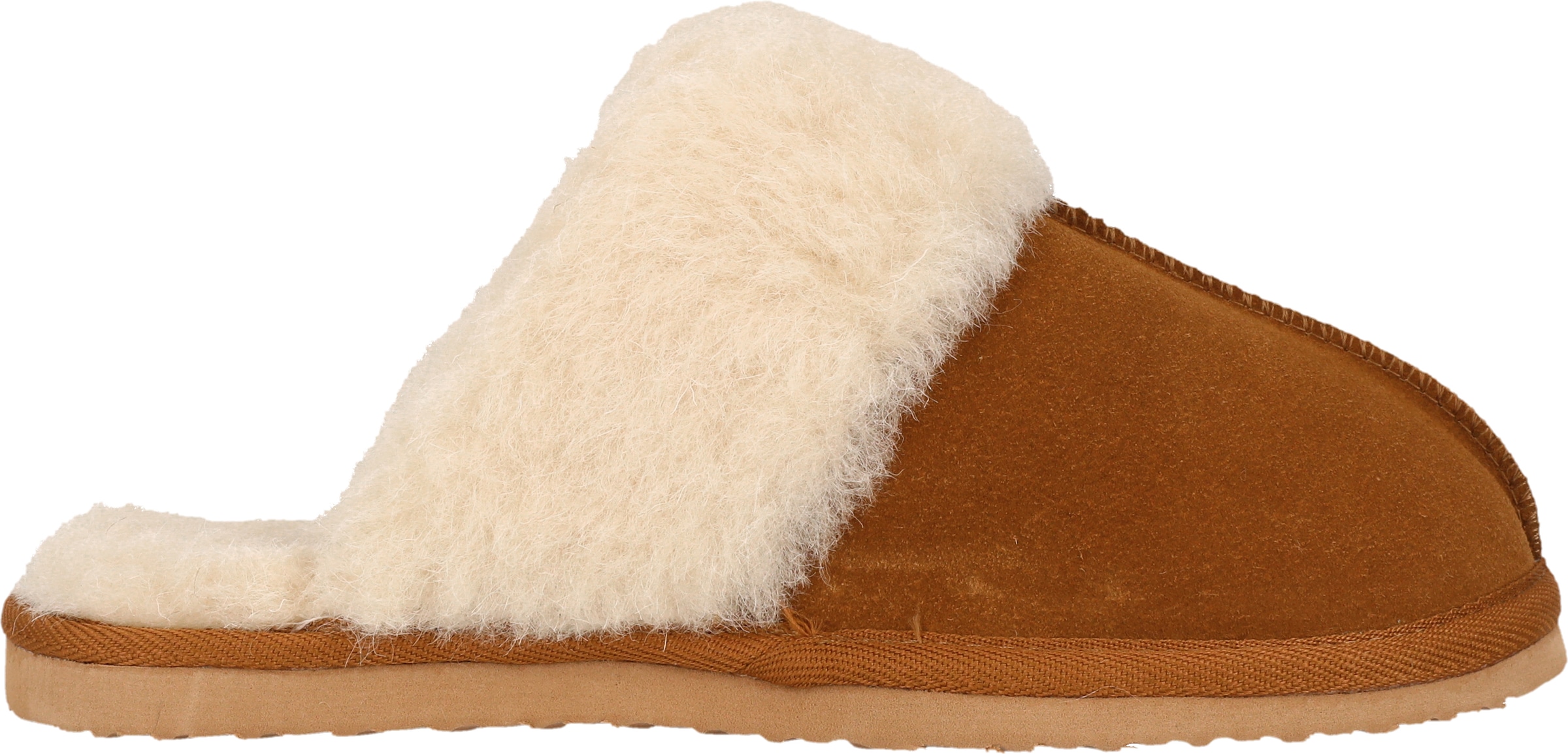 WHISTLER Hausschuh »Carini W Leather Warm Slipper«  Pantoffel,Clog,Mule,Flats mit Fellkragen