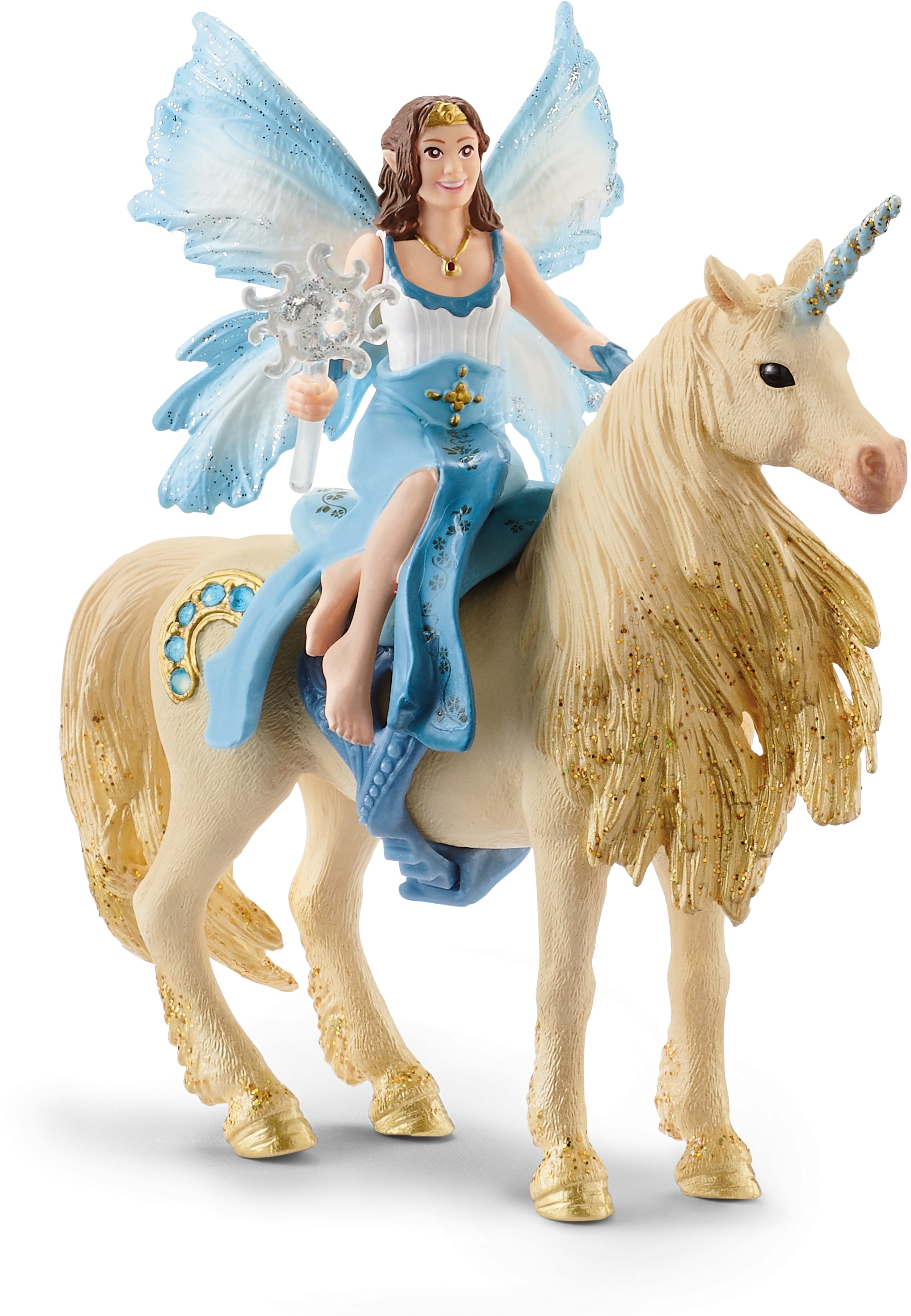 Schleich® Spielfigur »BAYALA®, Eyelas Ausritt auf Goldfarbeneinhorn (42508)«