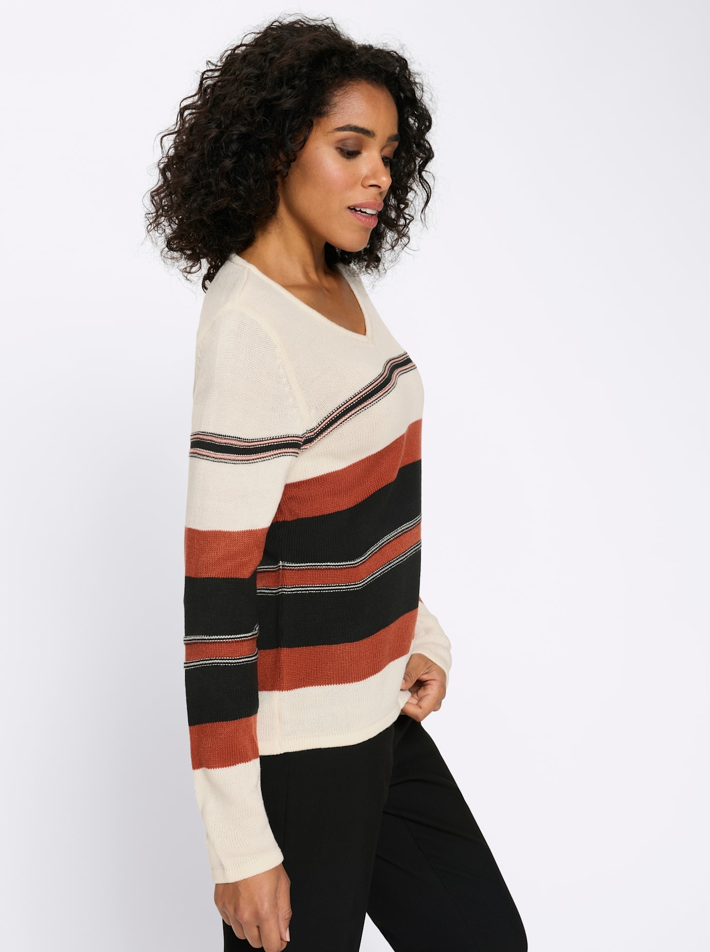 Classic Basics V-Ausschnitt-Pullover »Langarm-Pullover«