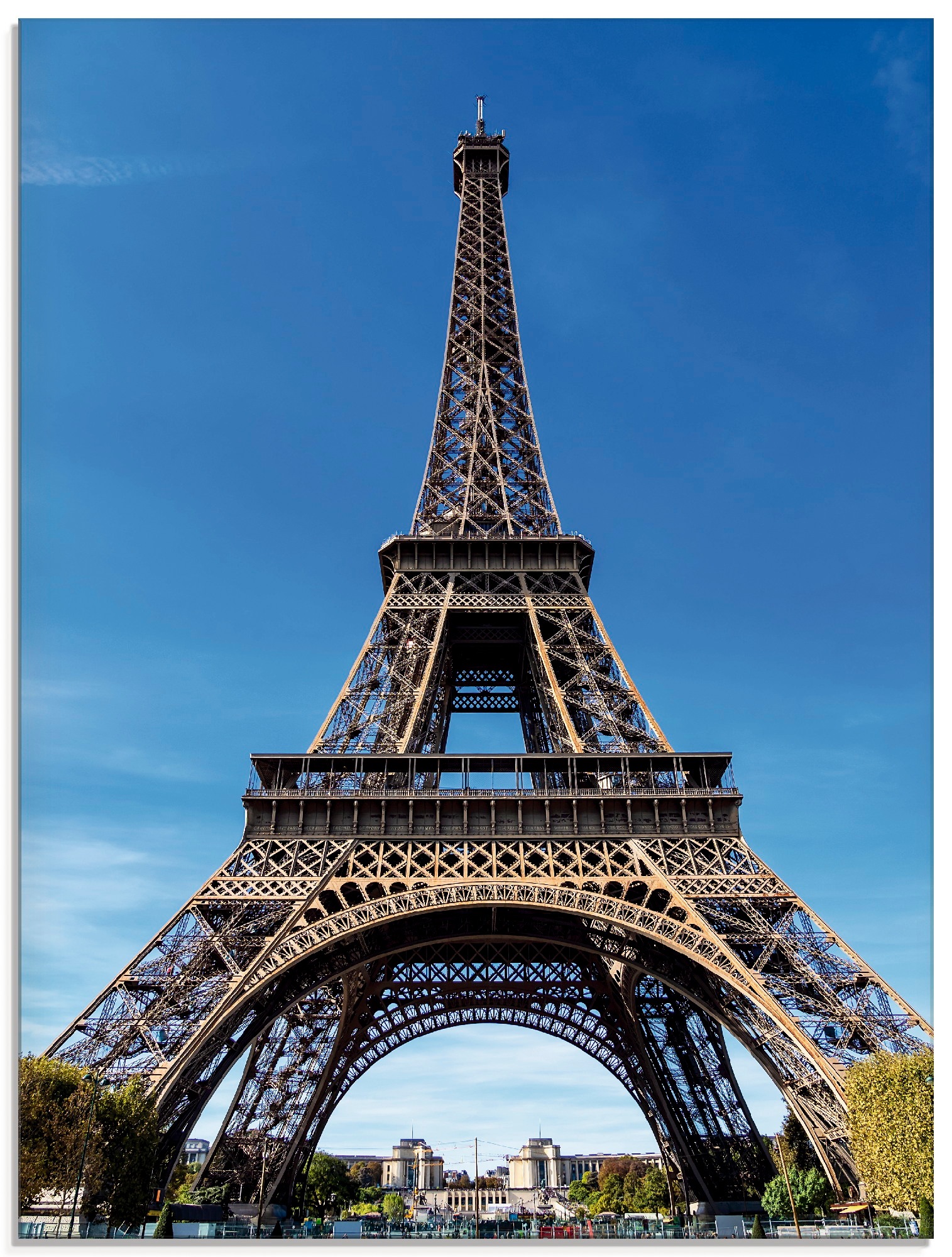 Image of Artland Glasbild »Blick auf den Eiffelturm in Paris«, Gebäude, (1 St.) bei Ackermann Versand Schweiz