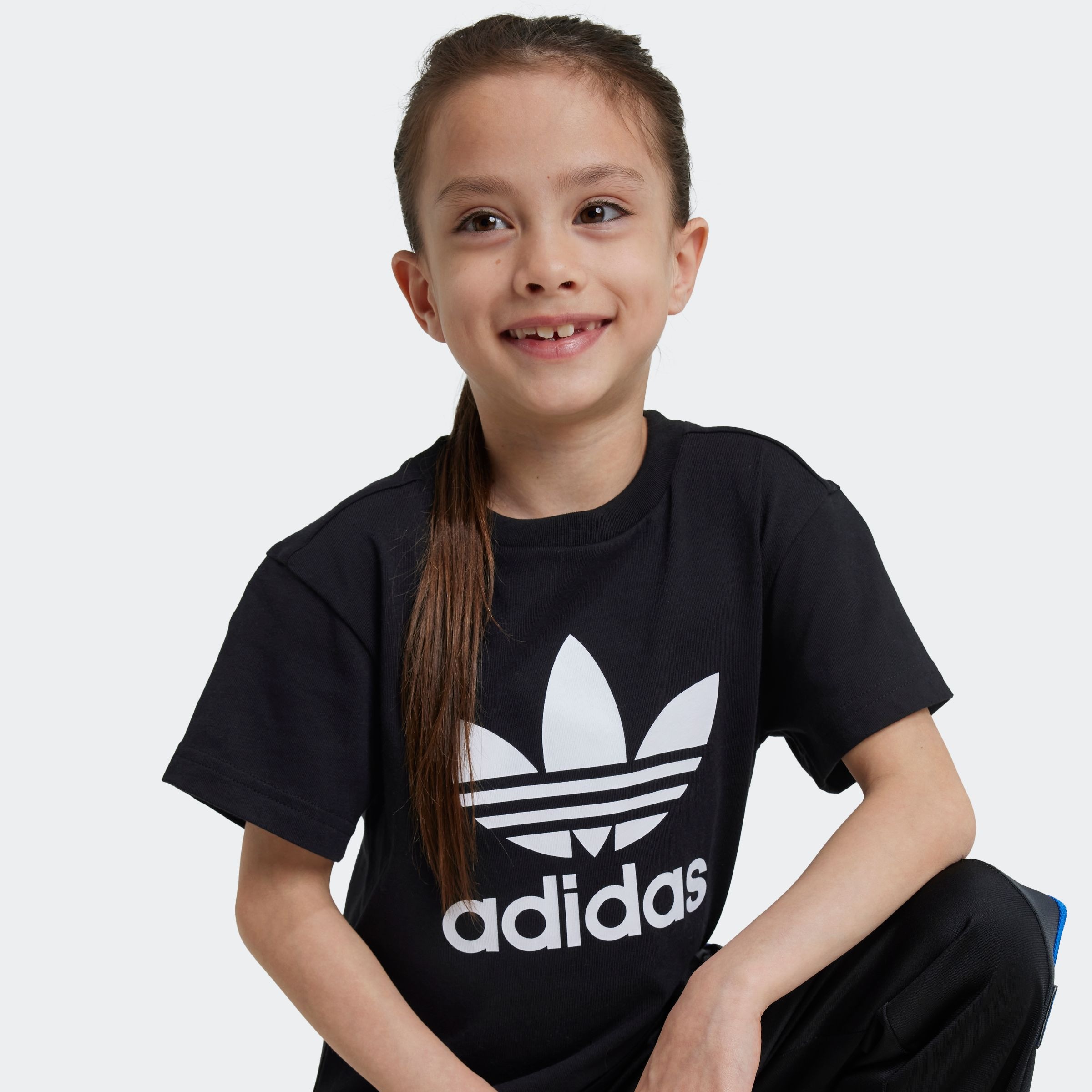 Image of adidas Originals T-Shirt "ADICOLOR TREFOIL KIDS" für Kinder, mit Rundhalsausschnitt, ohne Verschluss
