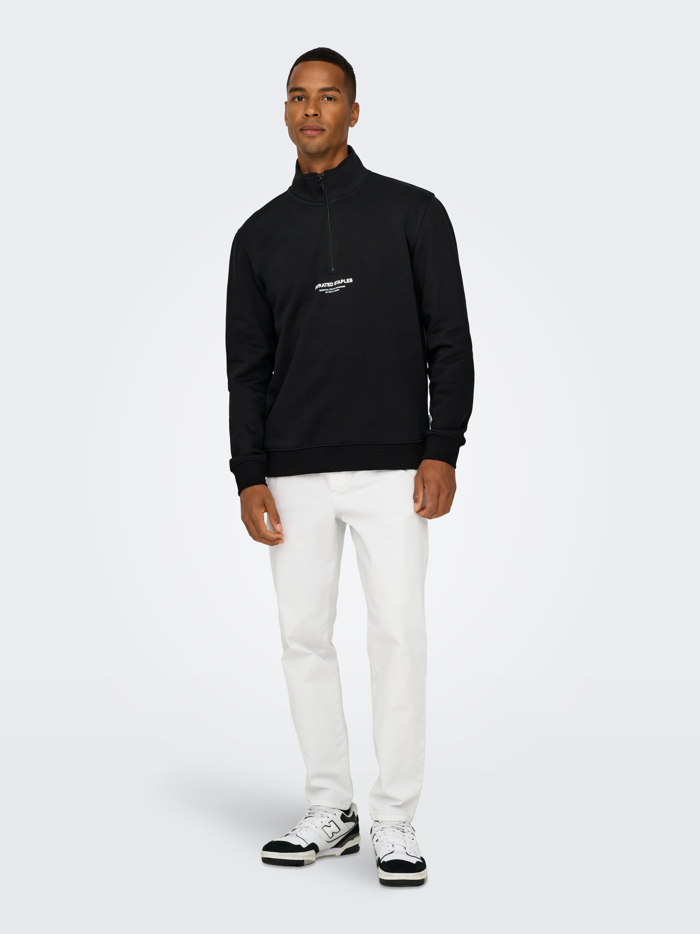 ONLY & SONS Sweatshirt »ONSCURATED REG HALF ZIP SWEAT«