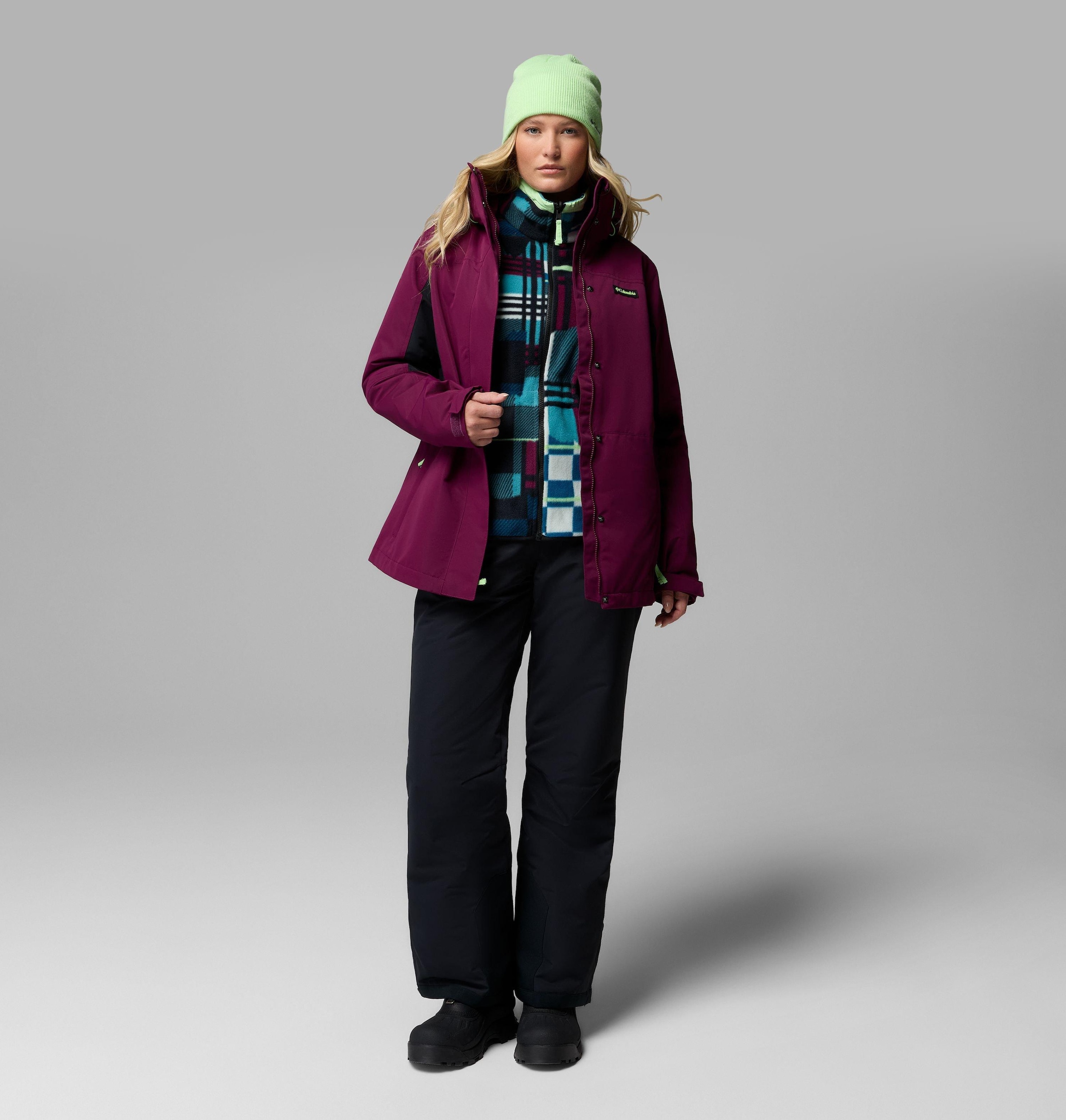 Columbia Veste fonctionnelle 3 en 1 »Bugaboo IV Fleece Interchange Jacket« 2 cuis tlg. matériau déperlant et coupe-vent, isolant thermique