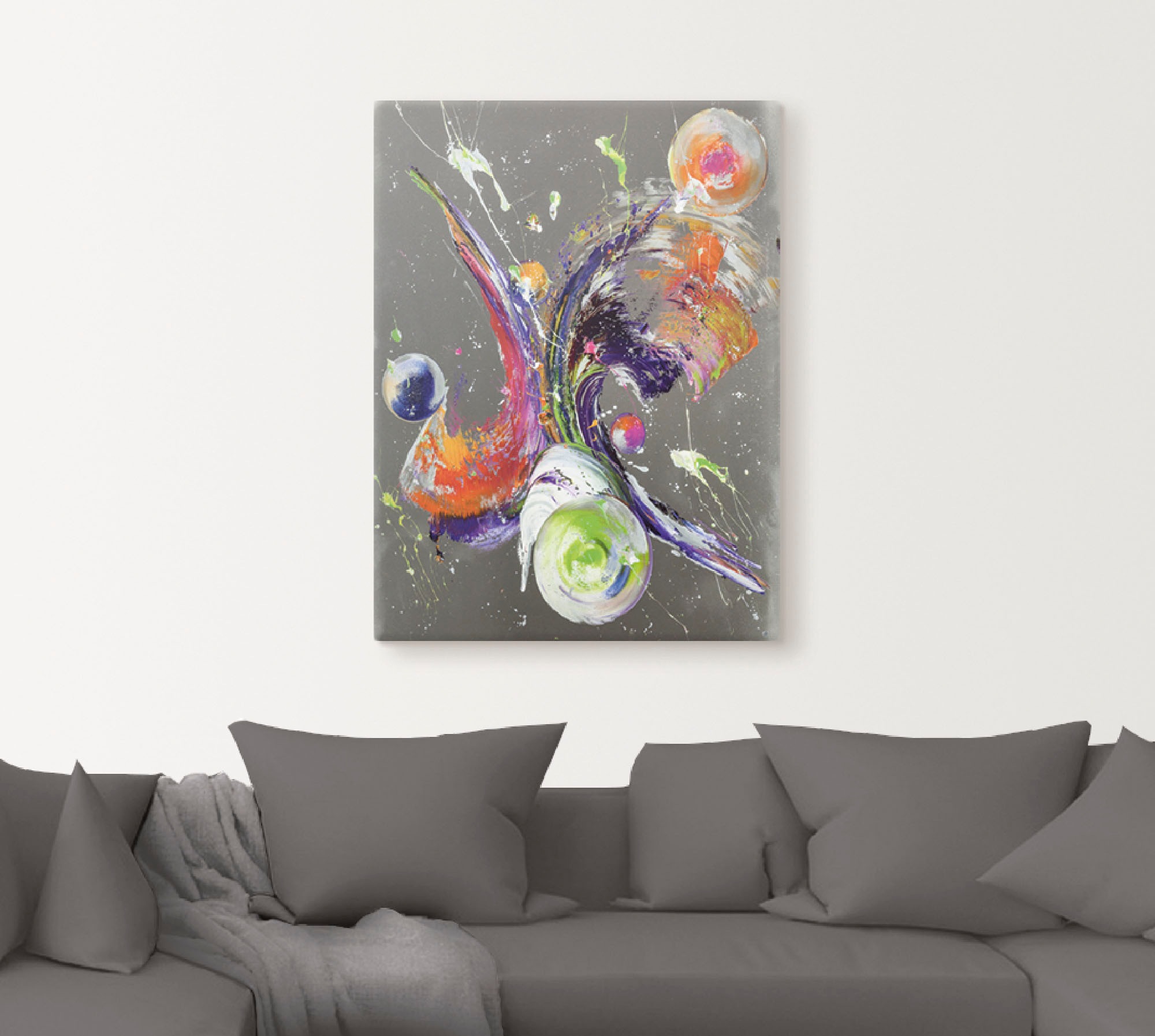 Image of Artland Wandbild »Abstraktion XXXII«, Muster, (1 St.), in vielen Grössen & Produktarten - Alubild / Outdoorbild für den Aussenbereich, Leinwandbild, Poster, Wandaufkleber / Wandtattoo auch für Badezimmer geeignet bei Ackermann Versand Schweiz