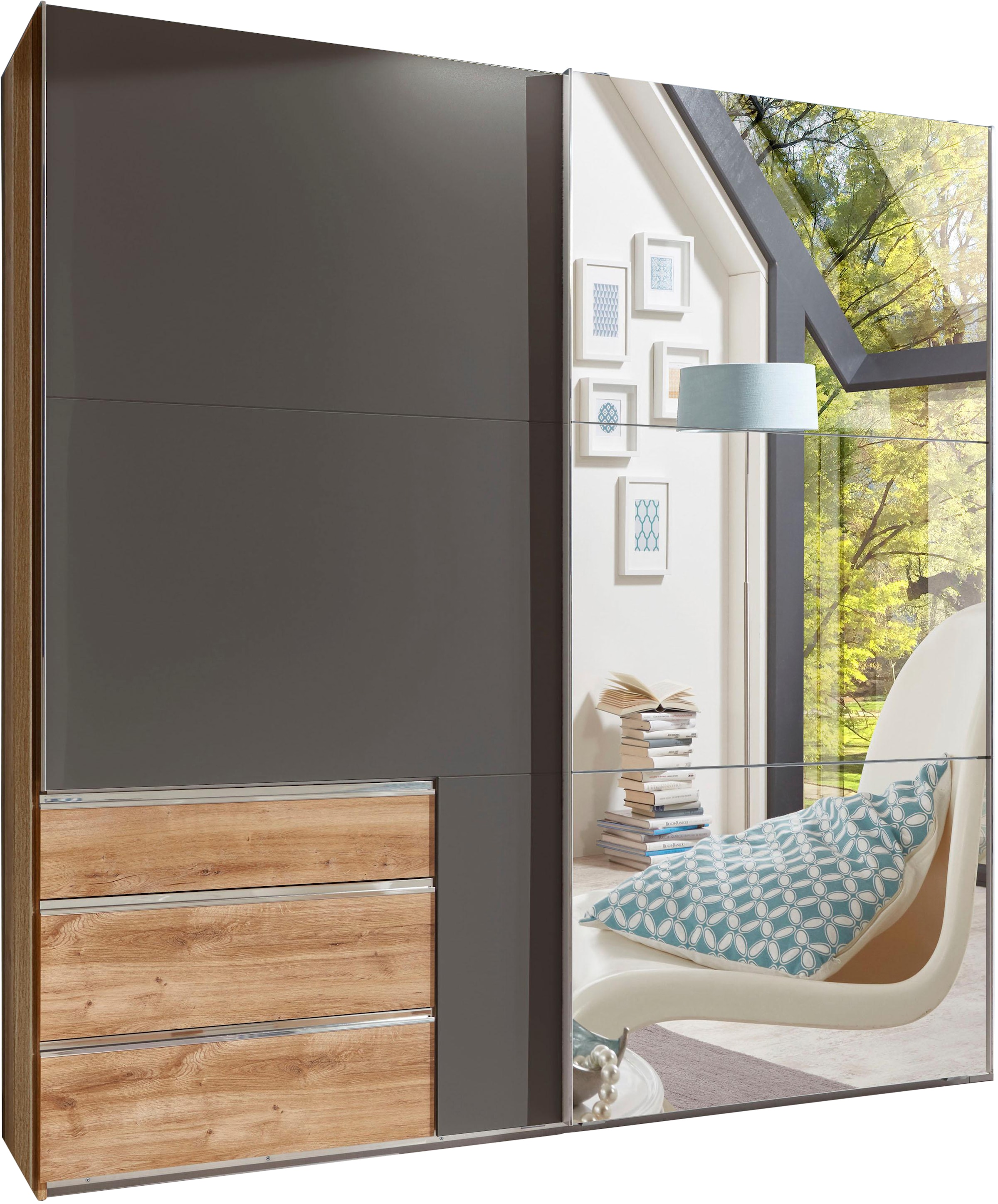 Wimex Schwebetürenschrank »Level by fresh to go« jeweils mit einer Spiegeltür