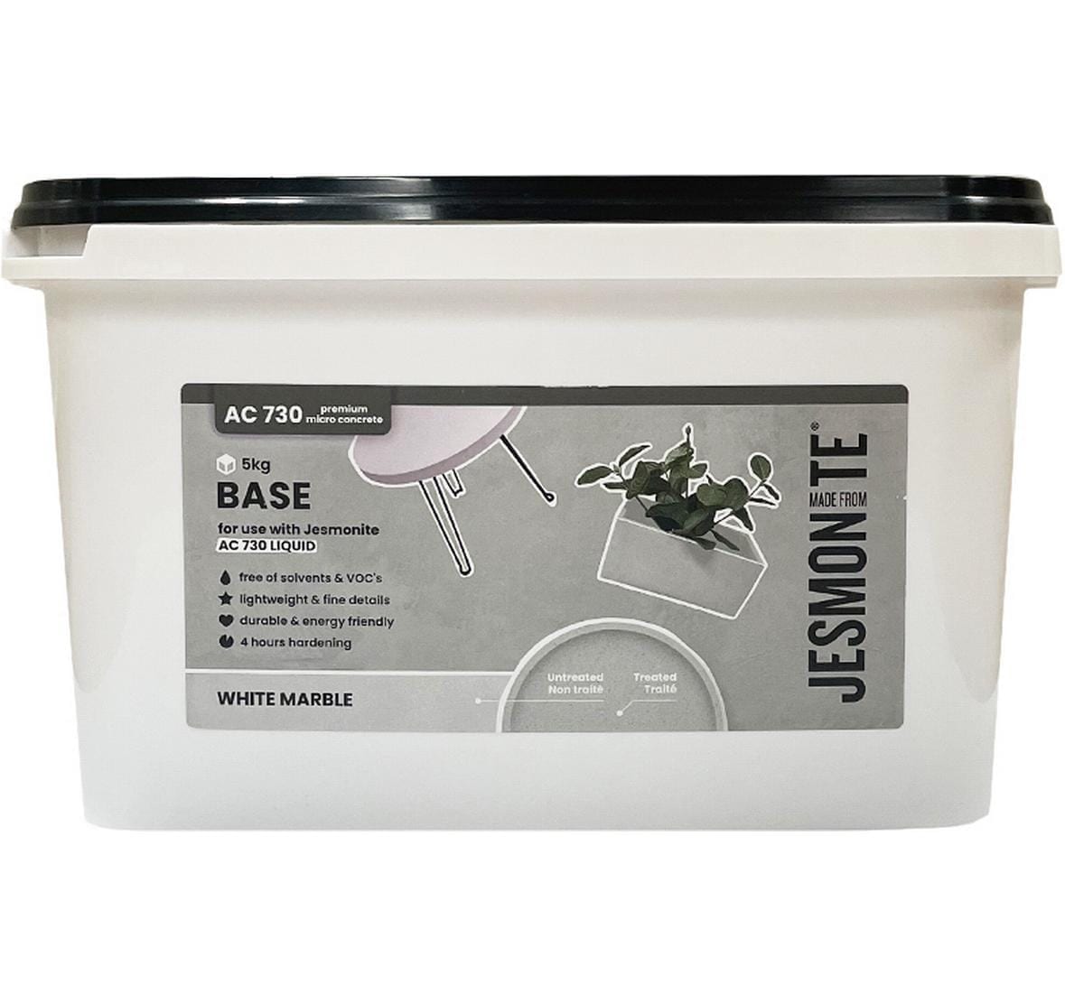 Kreativset »Jesmonite Zementbasis Pulver 5 kg, White Marble«