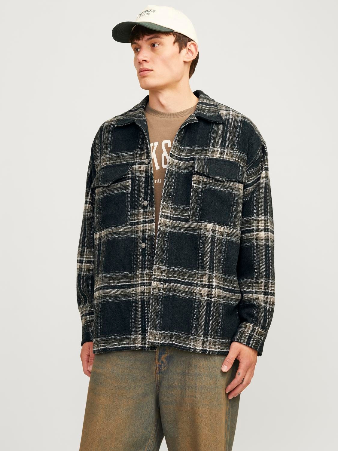 Image of Jack & Jones Langarmhemd "JORVESTERBRO CHECK OVERSHIRT LS SN"