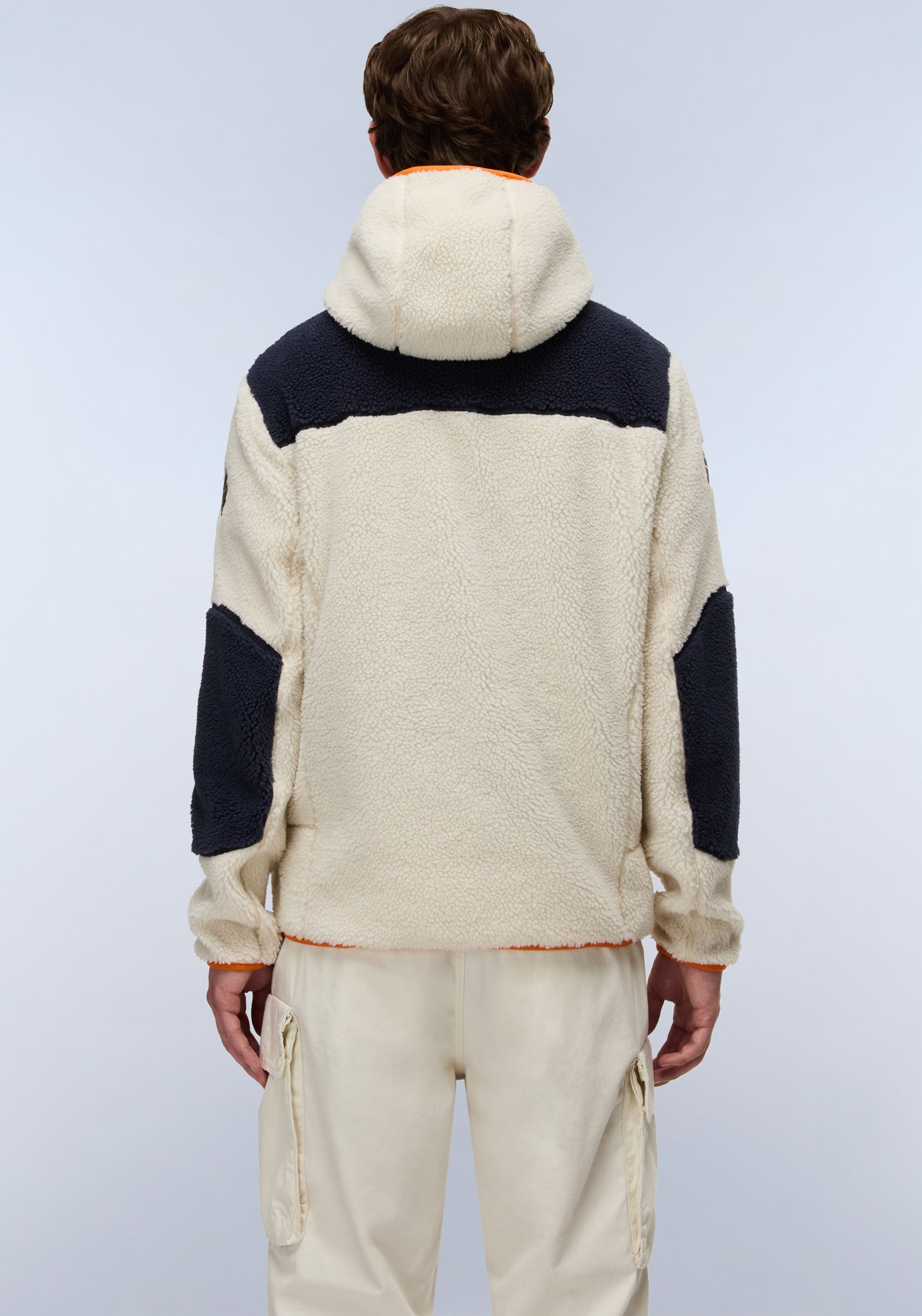 Napapijri Veste en peluche »YUPIK« mit Kapuze mit kontrastfarbenen Details