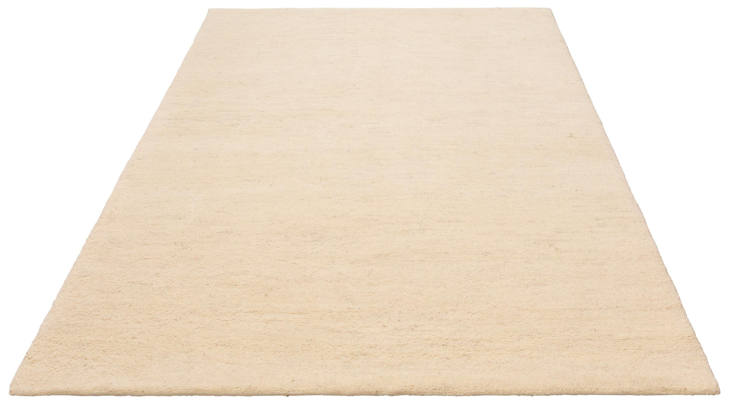 Image of Leonique Wollteppich »Punam«, rechteckig, 28 mm Höhe, echter Berber Teppich aus Marokko, einfarbig, reine Wolle, handgeknüpft, idealer Teppich für Wohnzimmer, Schlafzimmer, Esszimmer bei Ackermann Versand Schweiz