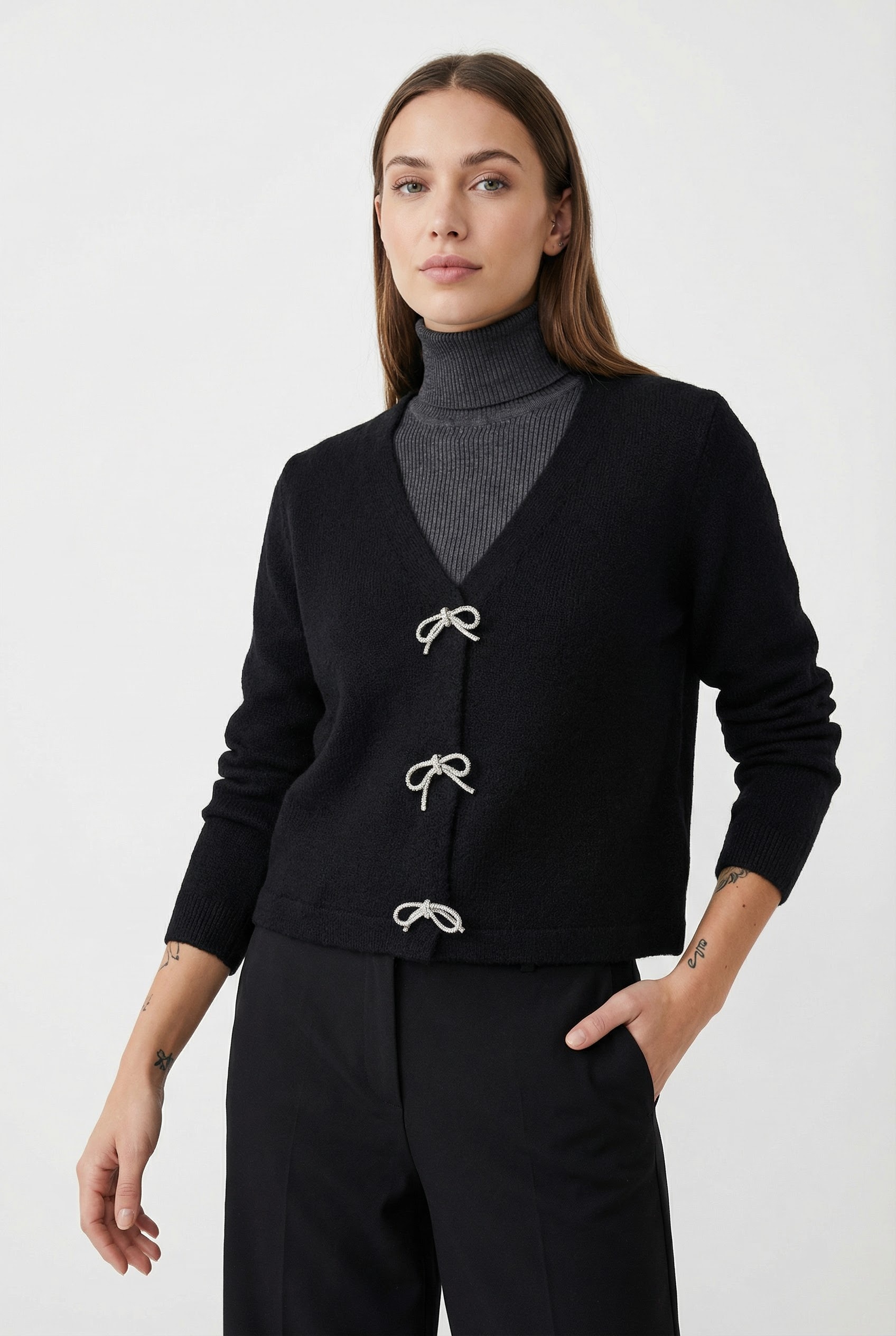 Image of ONLY V-Ausschnitt-Pullover "ONLDONNA LS V-NECK PULLOVER KNT"