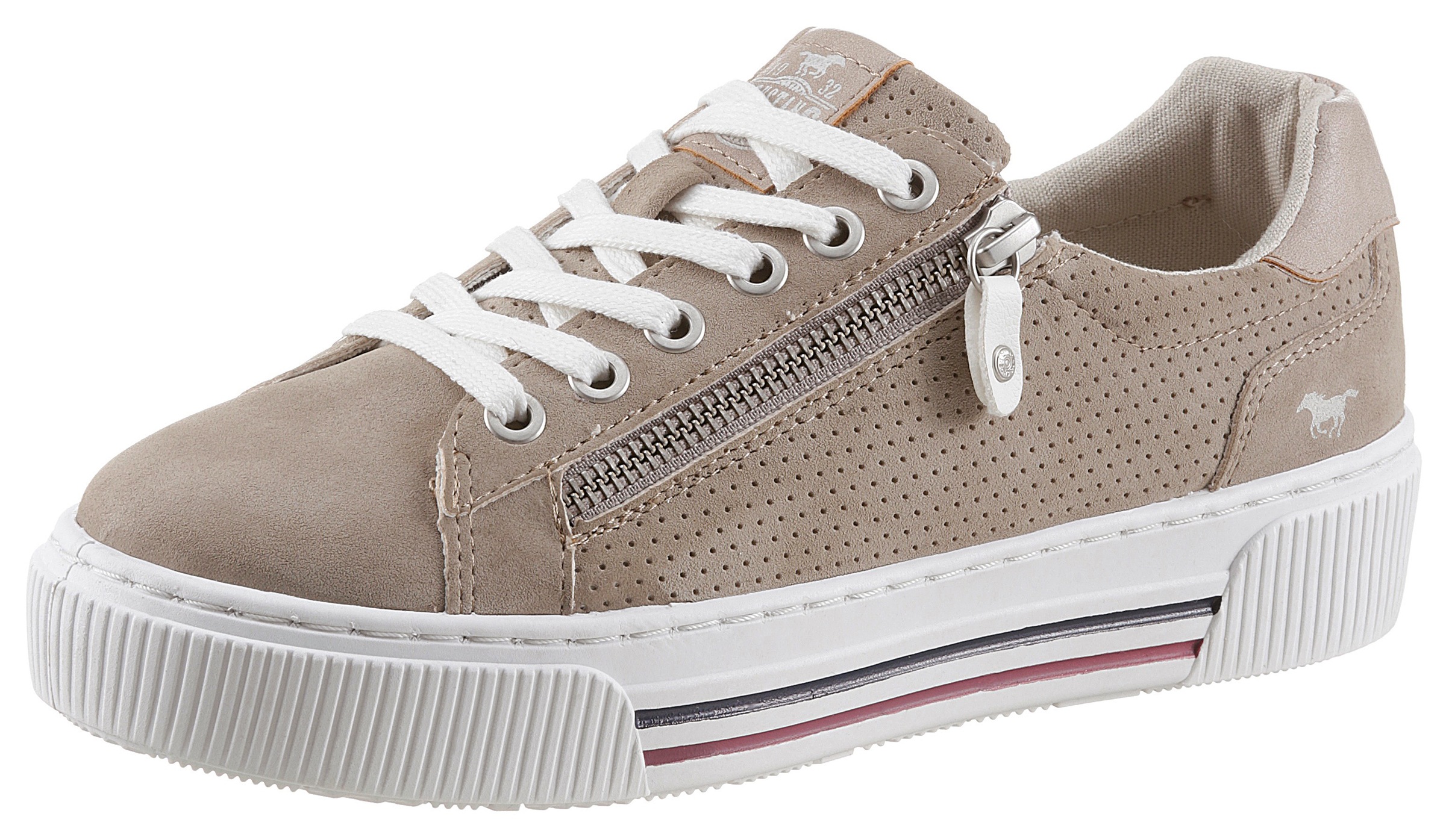 Image of Mustang Shoes Plateausneaker, mit Reissverschluss und Schnürung bei Ackermann Versand Schweiz