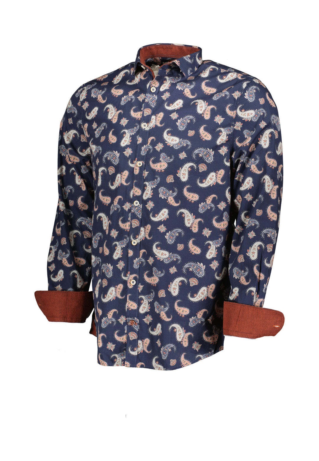 colours & sons Kurzarmhemd »Hemden Shirt-Paisley Print«