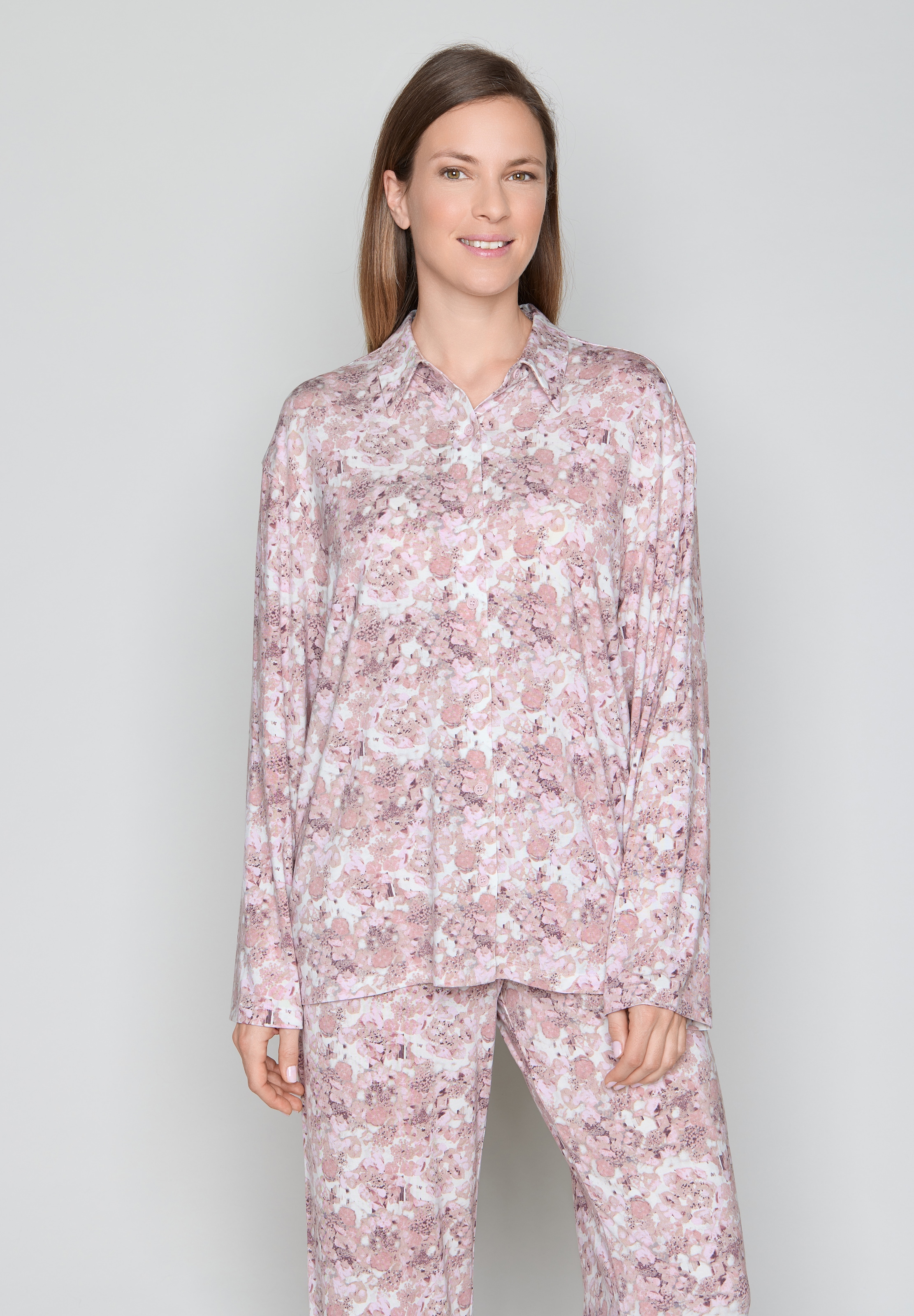 Image of JOOP Pyjamaoberteil bequeme Passform, mit Langarm, für Homewear und Sleepwear