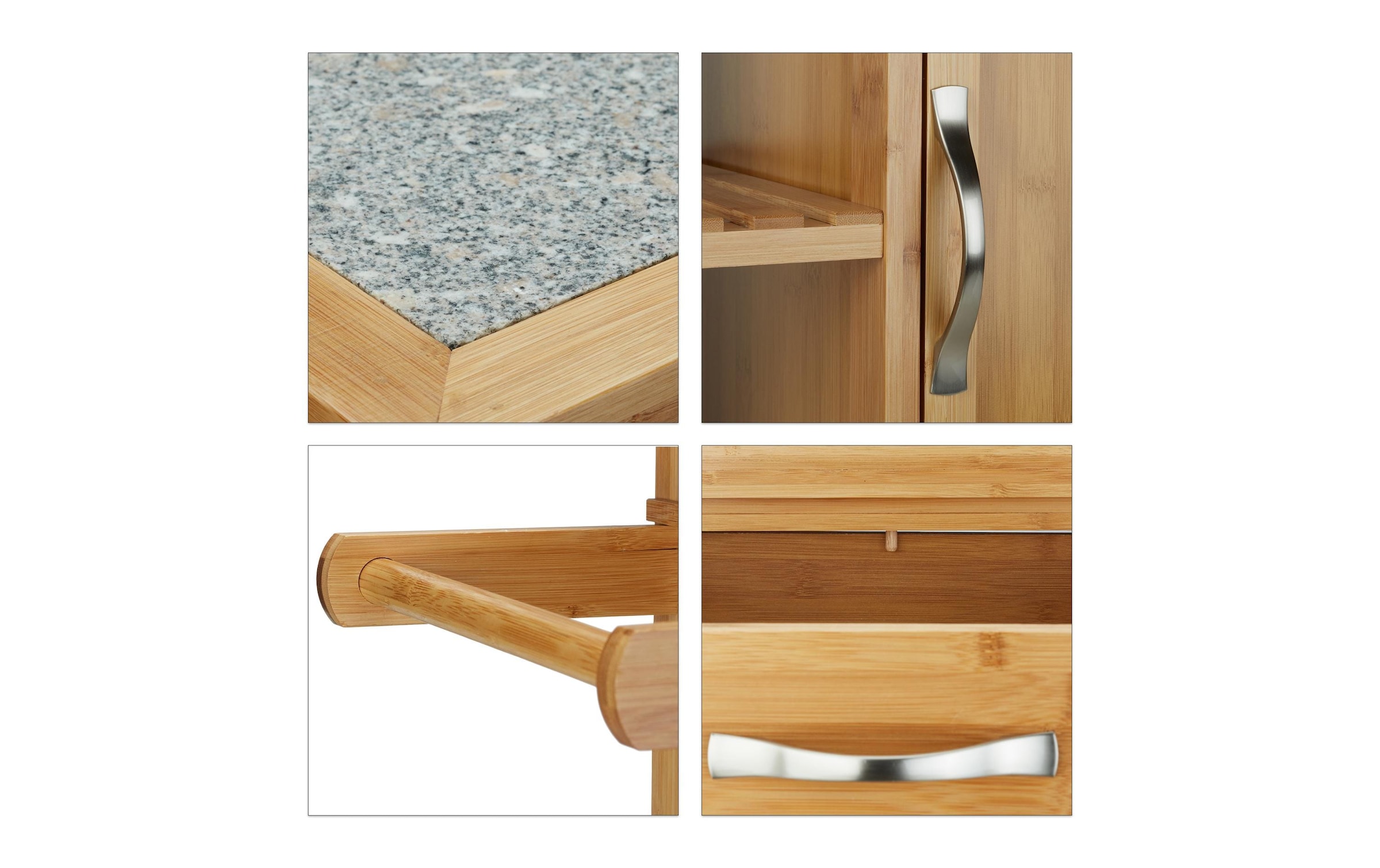 relaxdays Chariot de cuisine »85.5 x 89.5 x 36 cm«