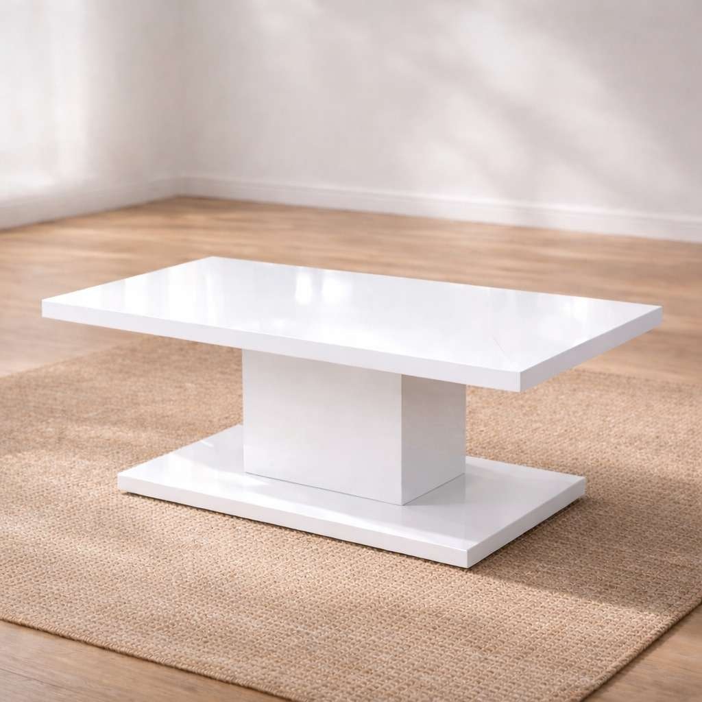 Image of GOODproduct Couchtisch "Atina Wohnzimmertisch, Sofatisch, Beistelltisch, Kaffeetisch" Rechteckiger Couchtisch, 100x60 cm, aus hochwertigem Holzwerkstoff