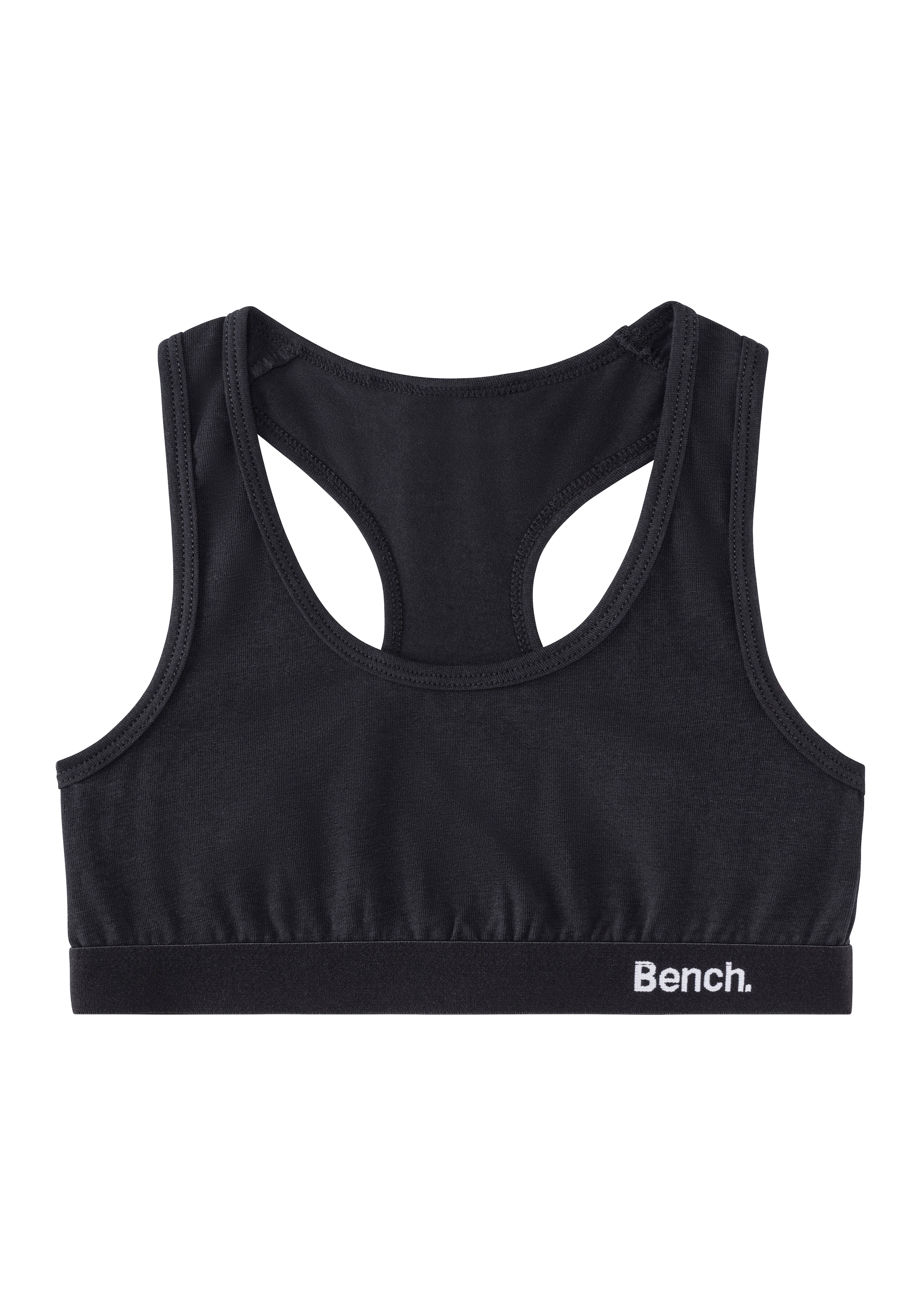 Bench. Bustier Packung, 3 im sportlichen Look mit Ringerrücken