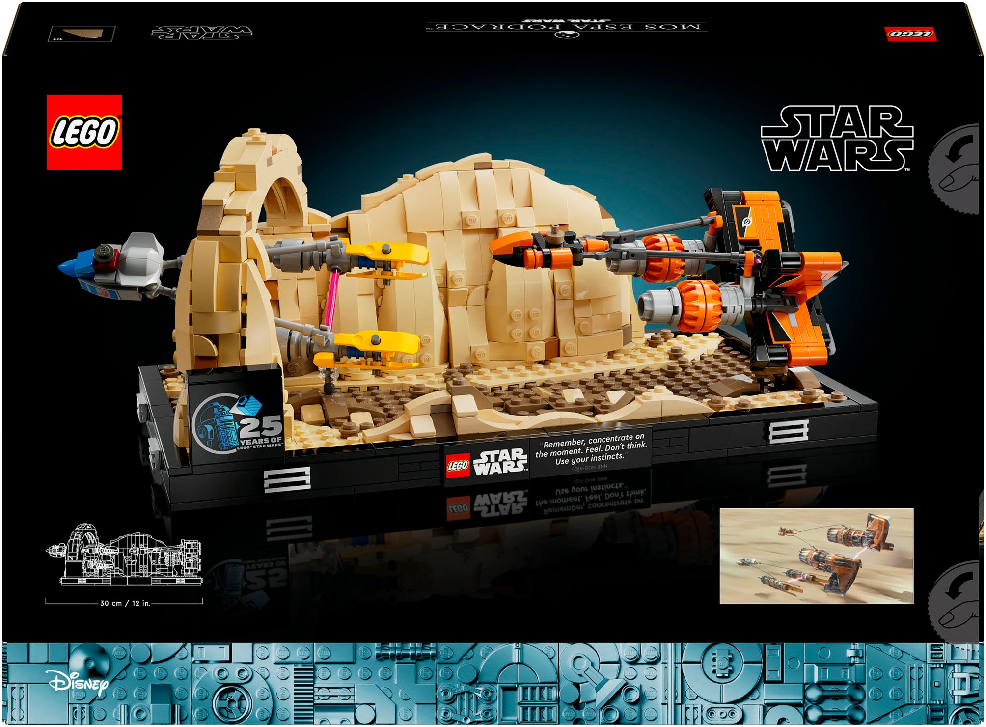 LEGO® Konstruktionsspielsteine »Podrennen in Mos Espa – Diorama (75380), LEGO Star Wars TM«, (718 St.)