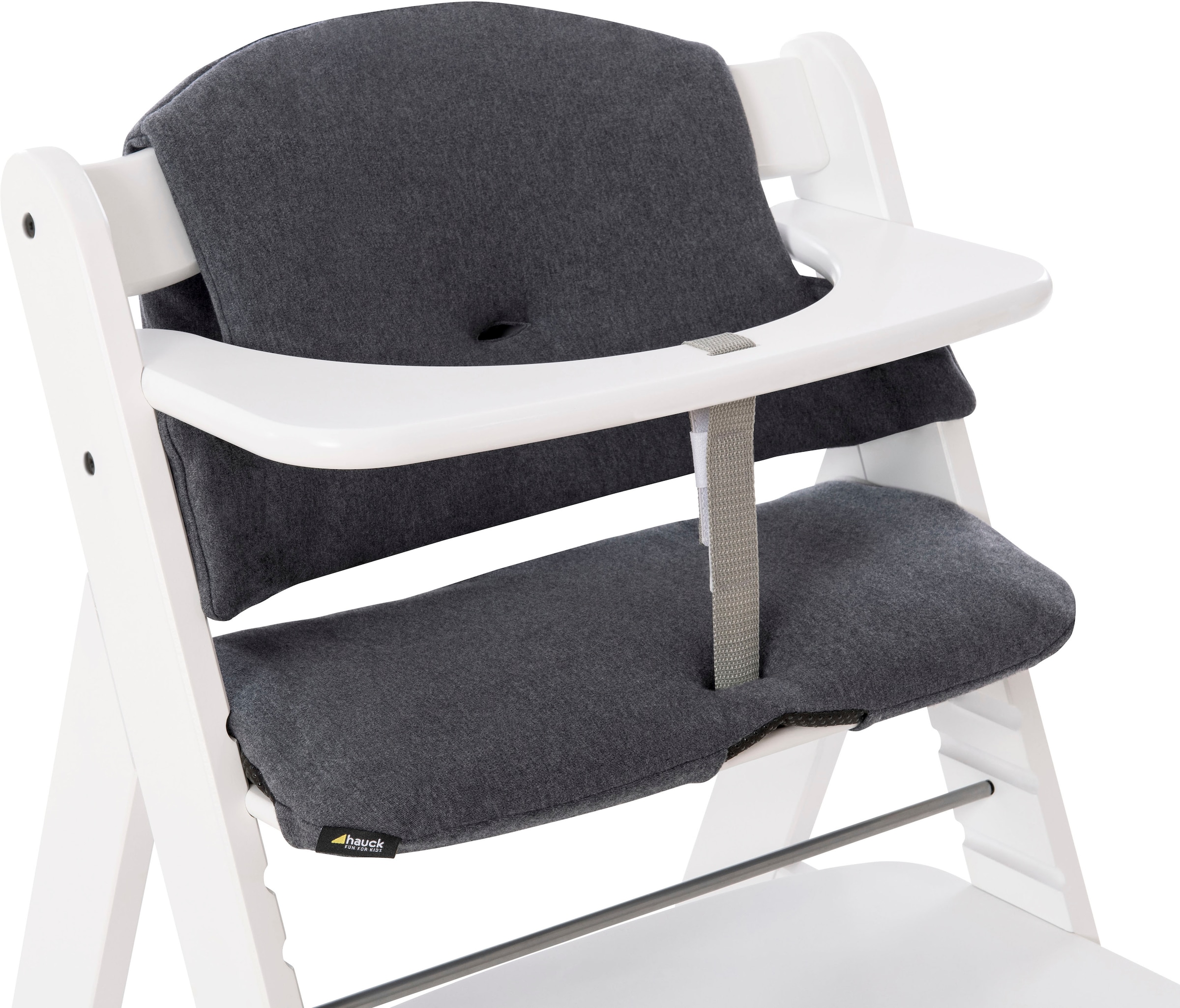 Hauck Housse de siège pour enfant »Select, jersey charcoal« für den ALPHA+ Holzhochstuhl und weitere Modelle