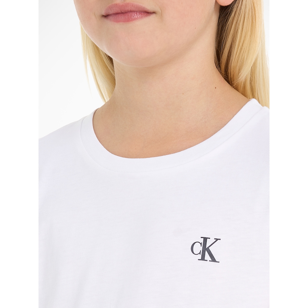 Calvin Klein Jeans T-Shirt »2-PACK SLIM MONOGRAM TOP«, (Packung, 2 tlg.)